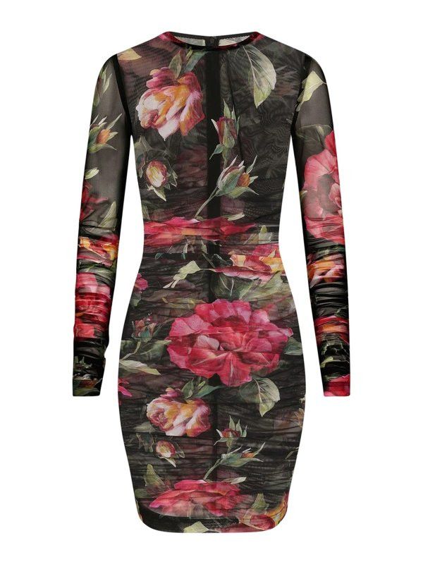 Dolce & Gabbana o1y0825 Mini Dress in Multicolor Size M / US 6-8 / IT 42-44 - 1 Thumbnail