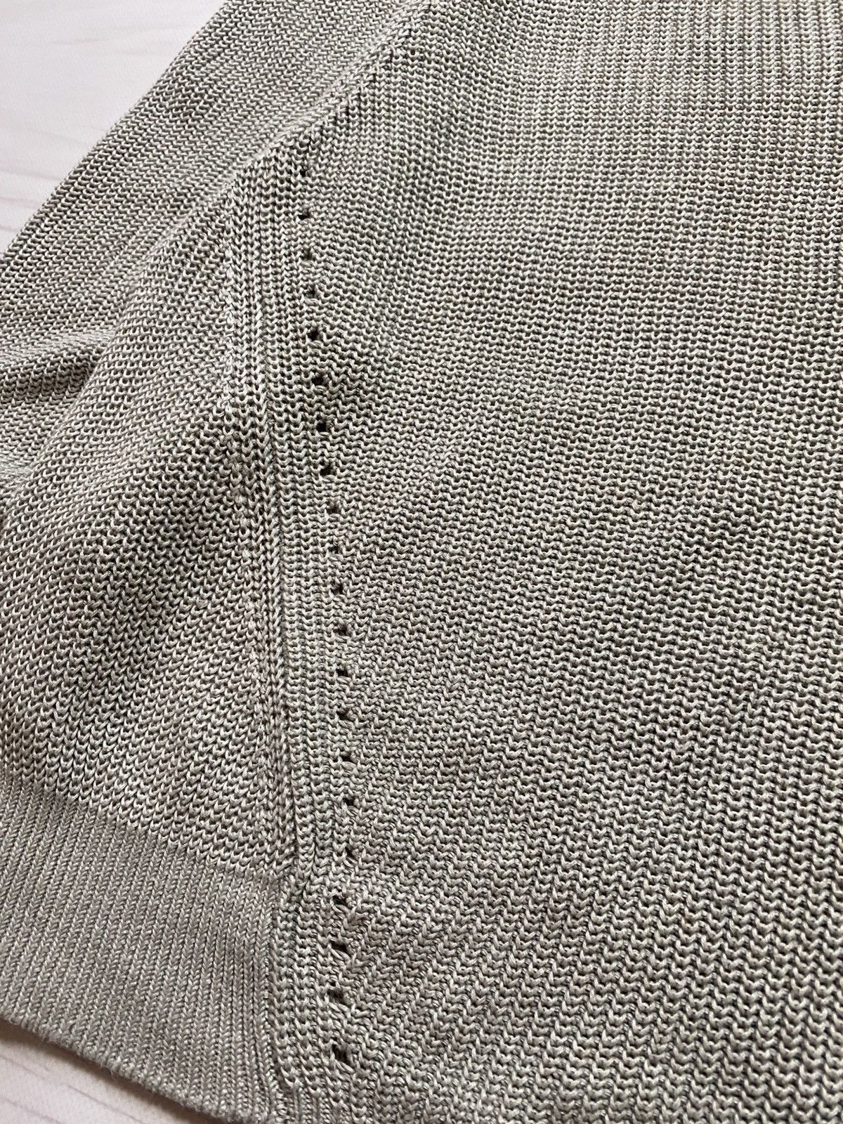 Acne Studios Acne Studios Deborah Chunky SS16 V-neck Linen sweater Size L / US 10 / IT 46 - 11 Thumbnail