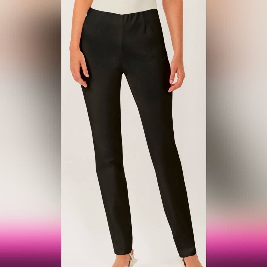 Other Ecru black slim leg pull on pants size medium Size 30" / US 8 / IT 44 - 2 Thumbnail
