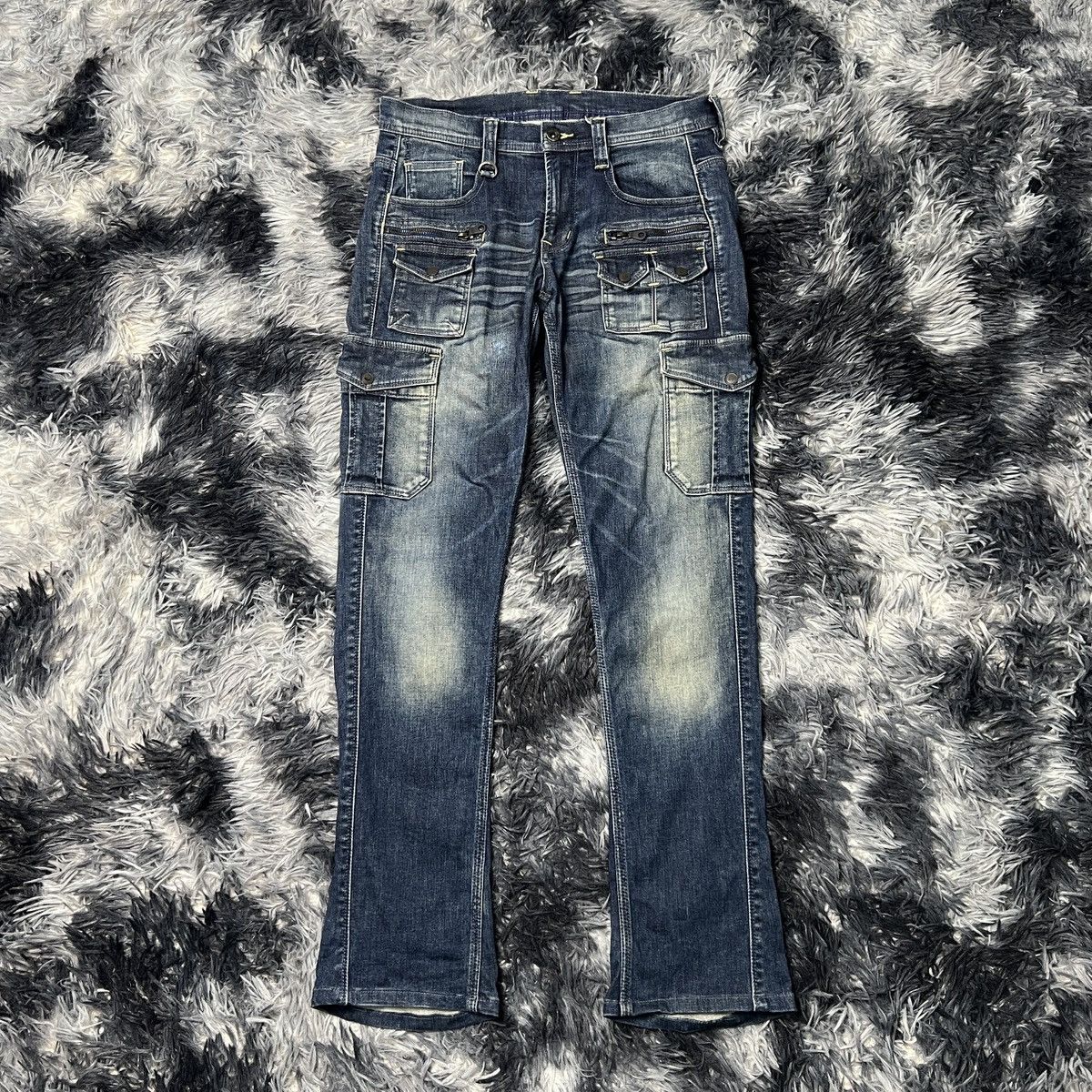HIDEAWAYS HideAways Nicole Denim MultiPocket Cargo Pants Size US 31 - 1 Thumbnail