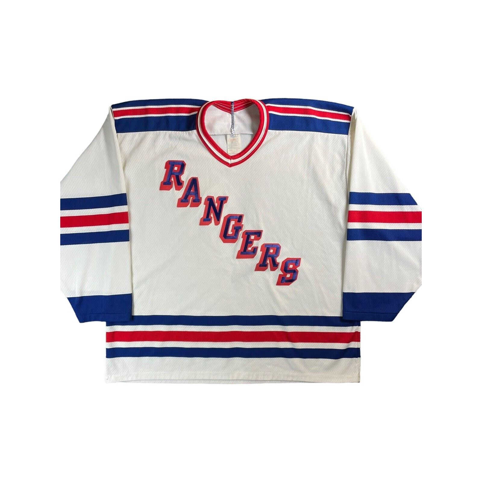 NHL Vintage 90s New York Rangers Blank XL NHL Hockey Jersey USA Size US XL / EU 56 / 4 - 3 Thumbnail