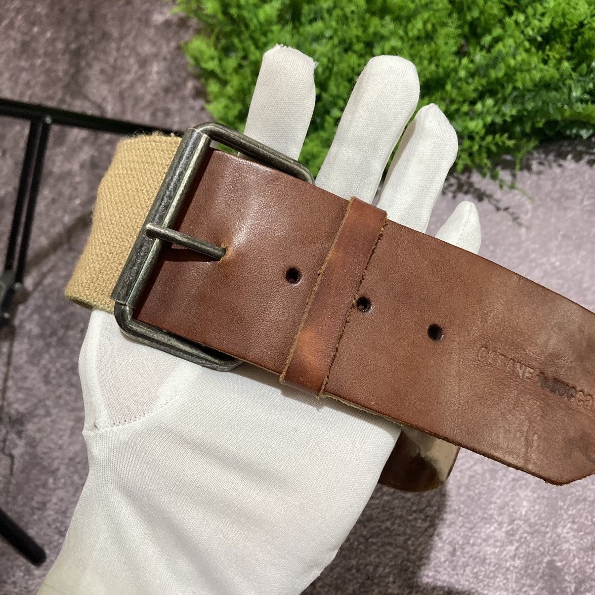 CABANE de ZUCCa VINTAGE CABANE ZUCCA Brown Leather Studded Wide Elastic Belt Size ONE SIZE - 8 Thumbnail