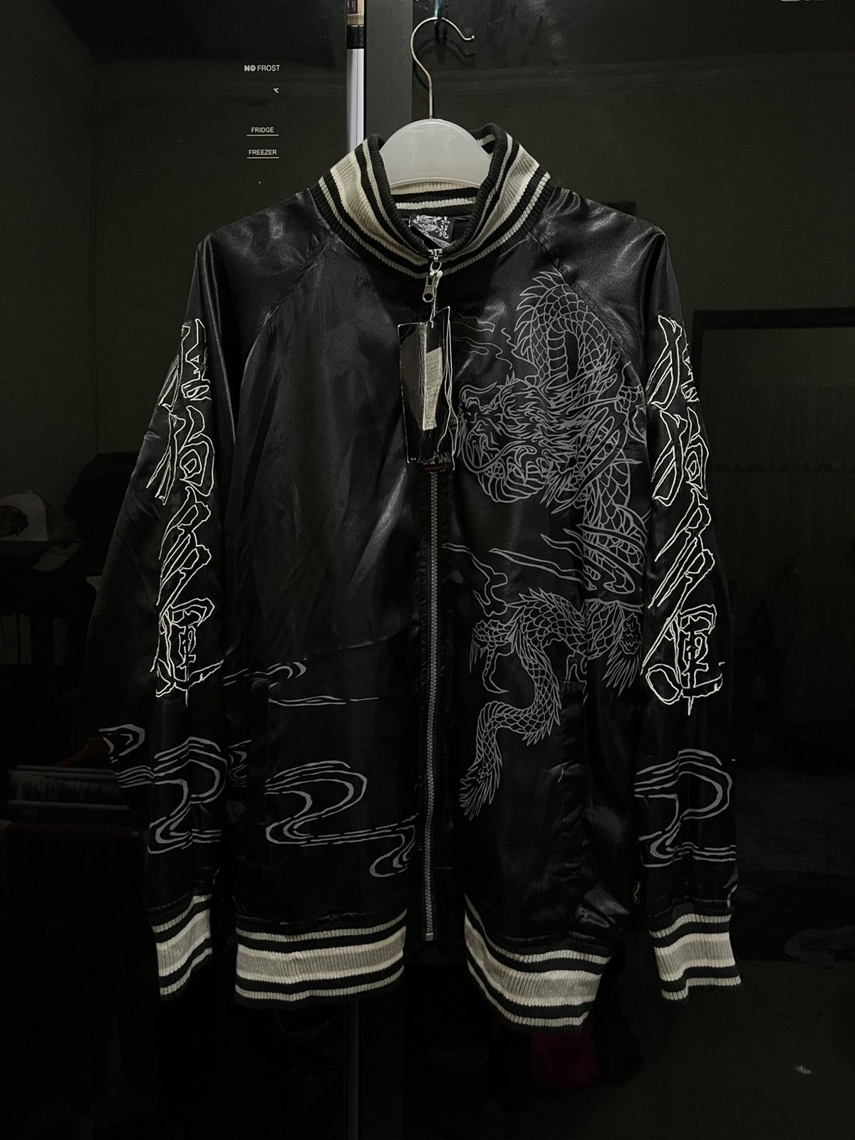 Dogtown Y2K Dog Town Black Dragon Satin Bomber Size US L / EU 52-54 / 3 - 2 Thumbnail