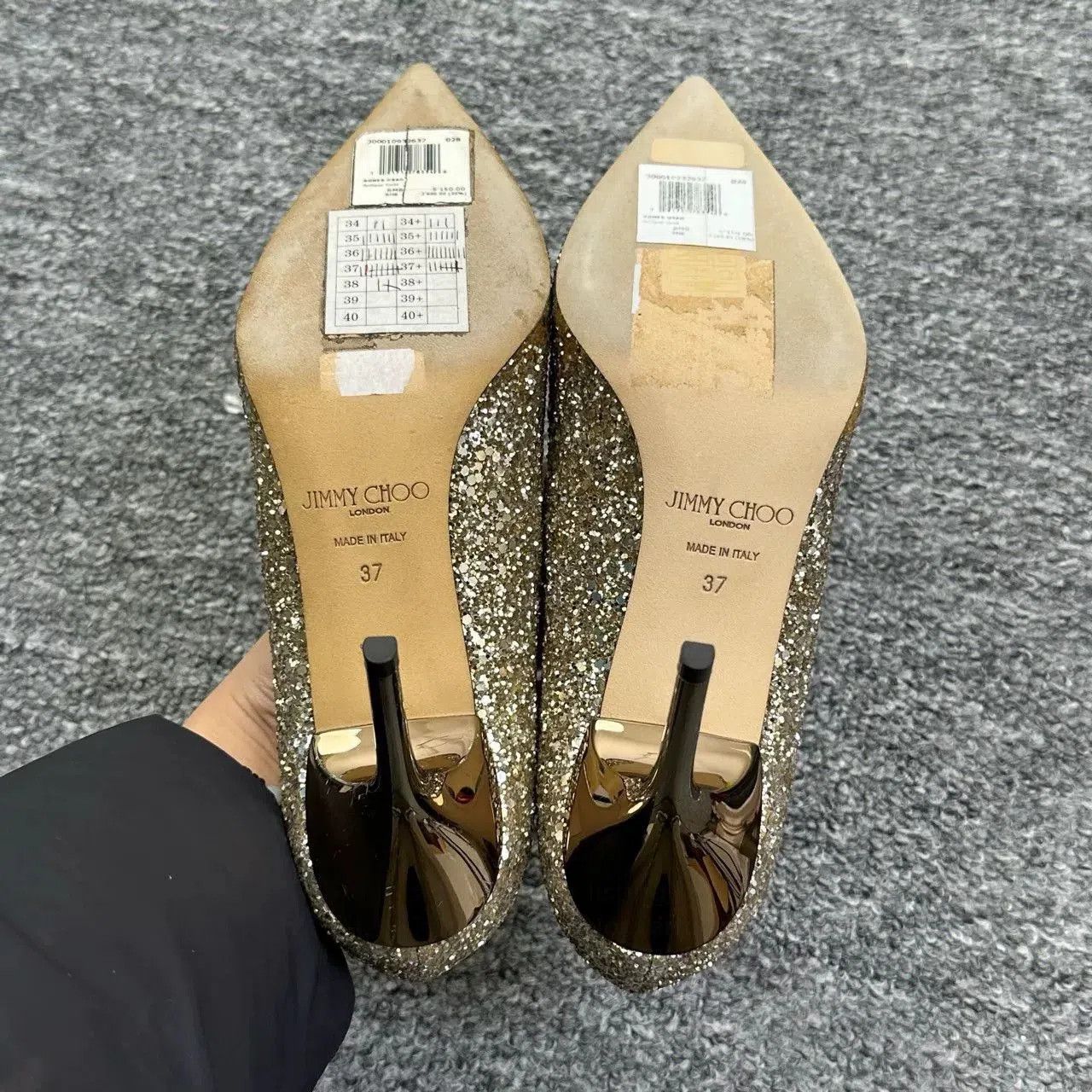 Jimmy Choo Jimmy Choo Champagne Sequin Heels 37. Size US 6 / IT 36 - 4 Thumbnail