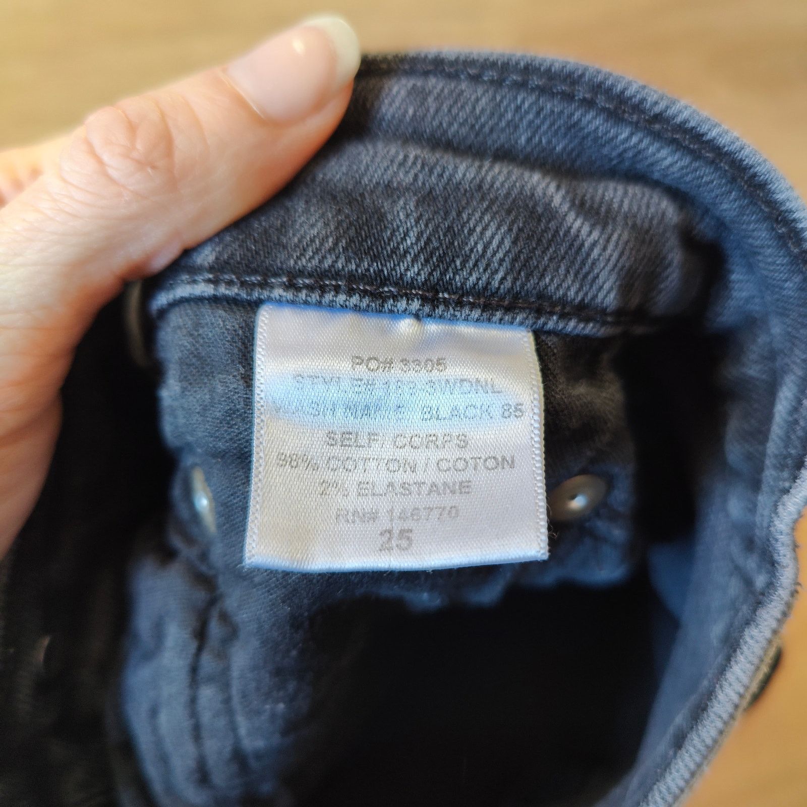RE/DONE Re/Done Jean Shorts Womens 25 Dark Gray Wash Raw Hem Size 25" / US 0 / IT 36 - 5 Thumbnail