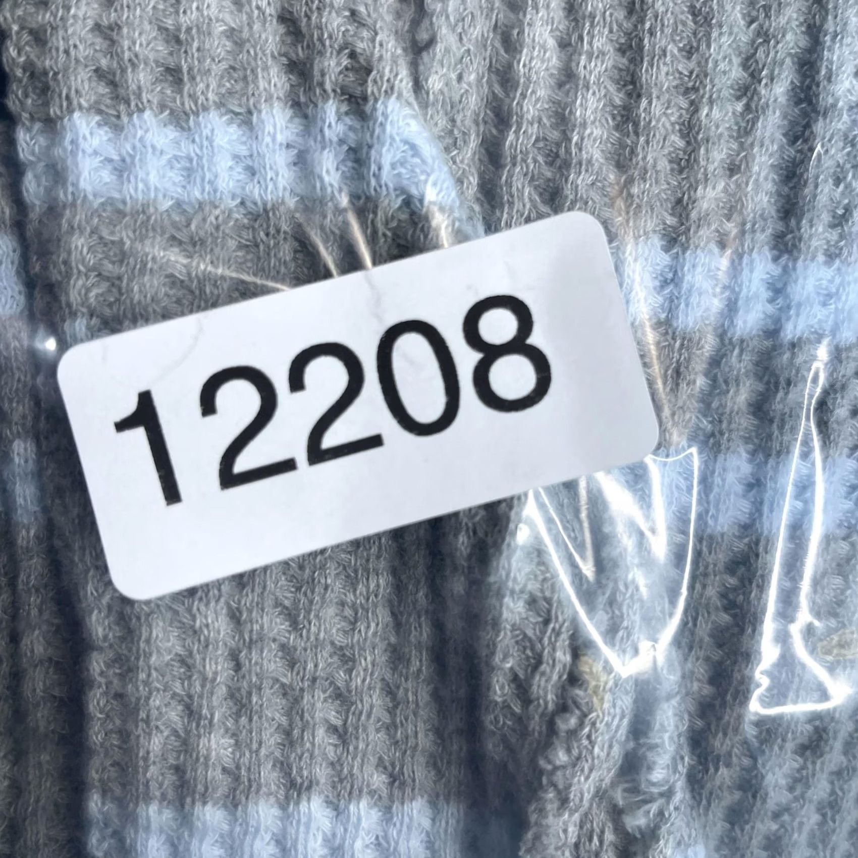 Vintage We The Free Sweater Shirt Womens XS Tan Beige Blue Striped Waffle Knit Collared Pullover Size XS / US 0-2 / IT 36-38 - 6 Thumbnail