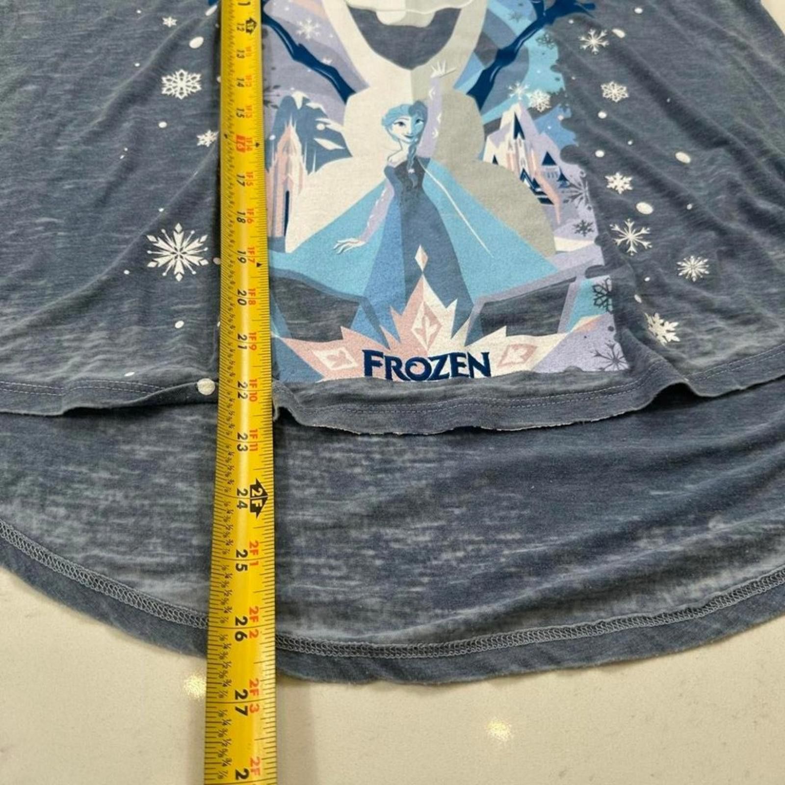 Disney Frozen Ever After Womens Shirt XS Blue M Casual Olaf Elsa Size XS / US 0-2 / IT 36-38 - 5 Thumbnail