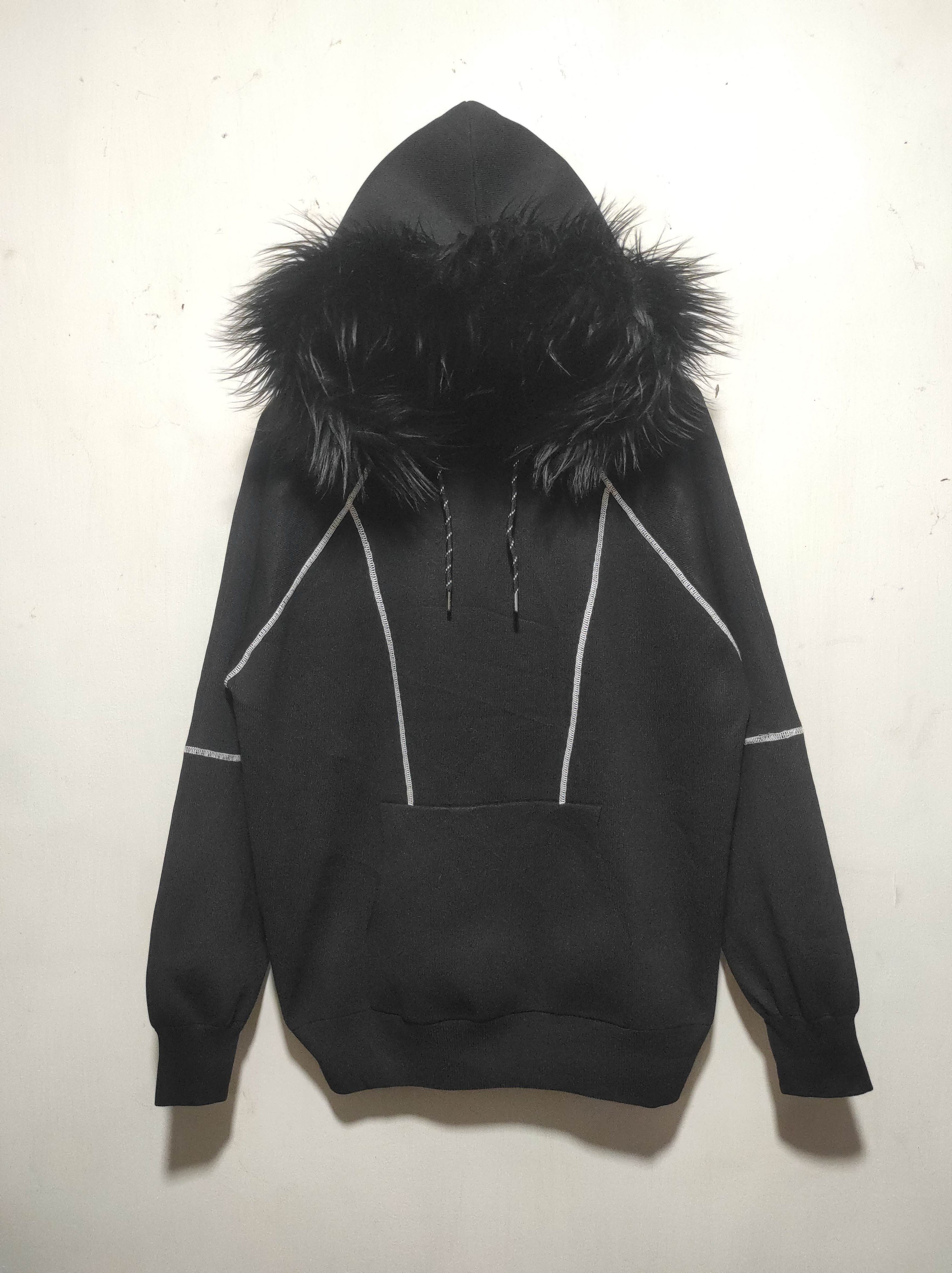 If Six Was Nine Aletk black Fur Hoodie LGB IfSixWasNine style Size US M / EU 48-50 / 2 - 3 Thumbnail