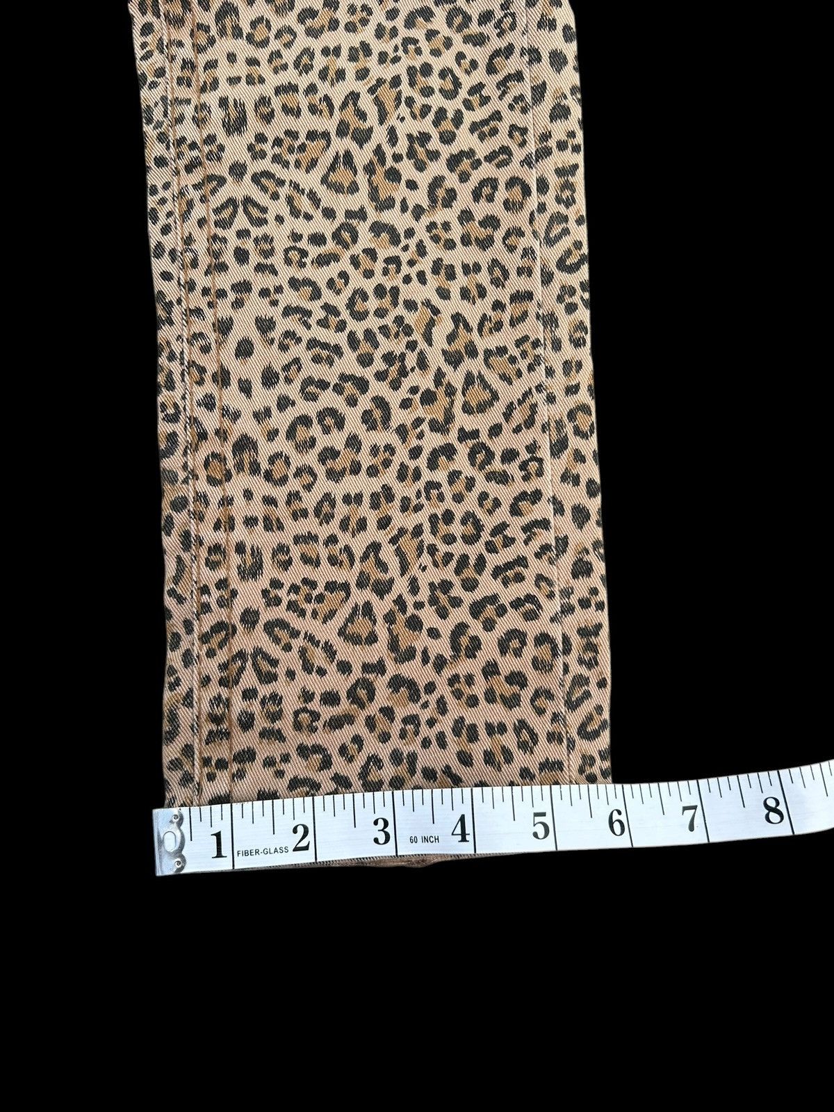 Kapital YOSHITOMO NARA LOLITA Exotic Leopard Distressed Denim Jeans Size US 29 - 20 Thumbnail