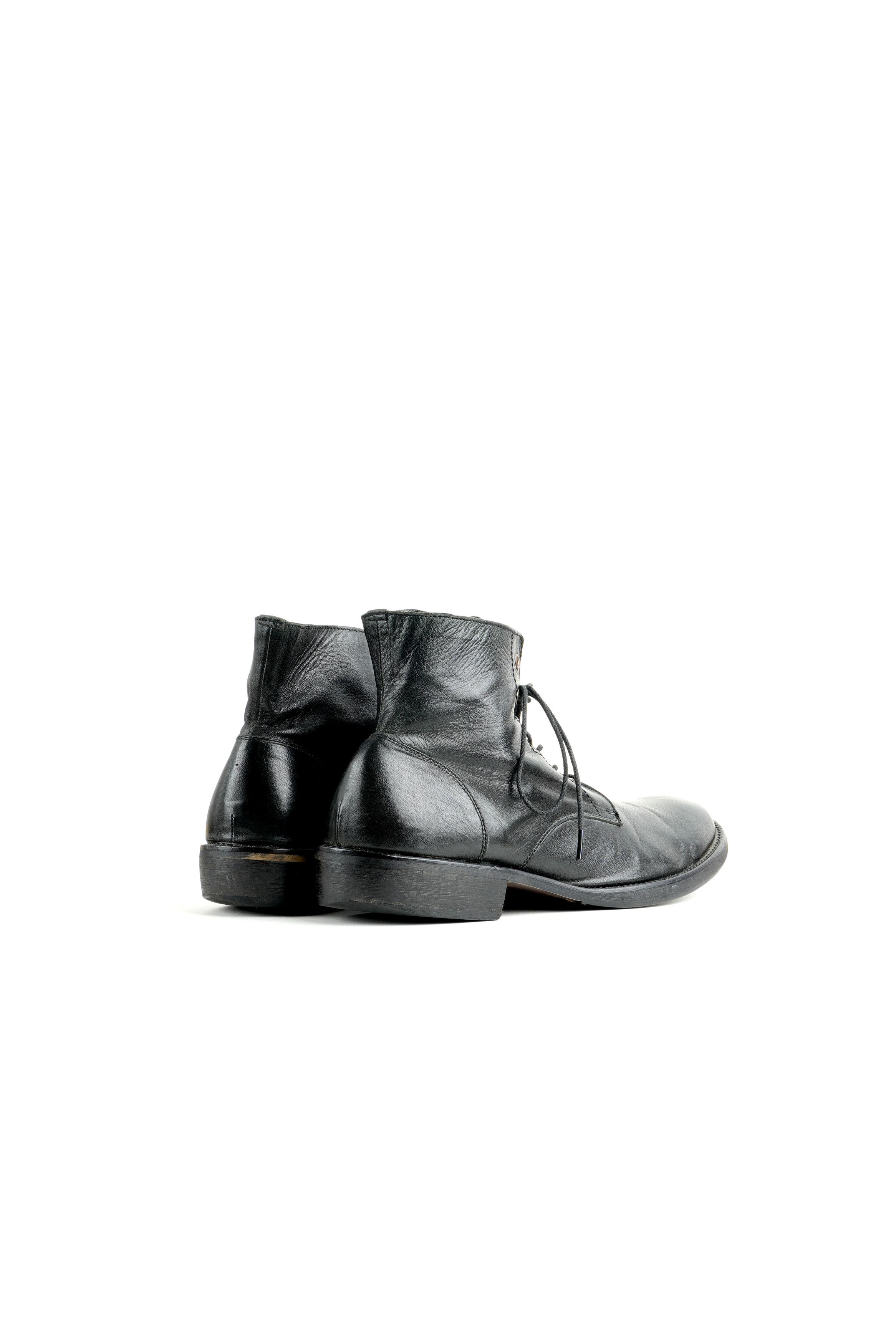Yohji Yamamoto Pour Homme Lace-up Leather Ankle Boots Size US 8 / EU 41 - 9 Thumbnail