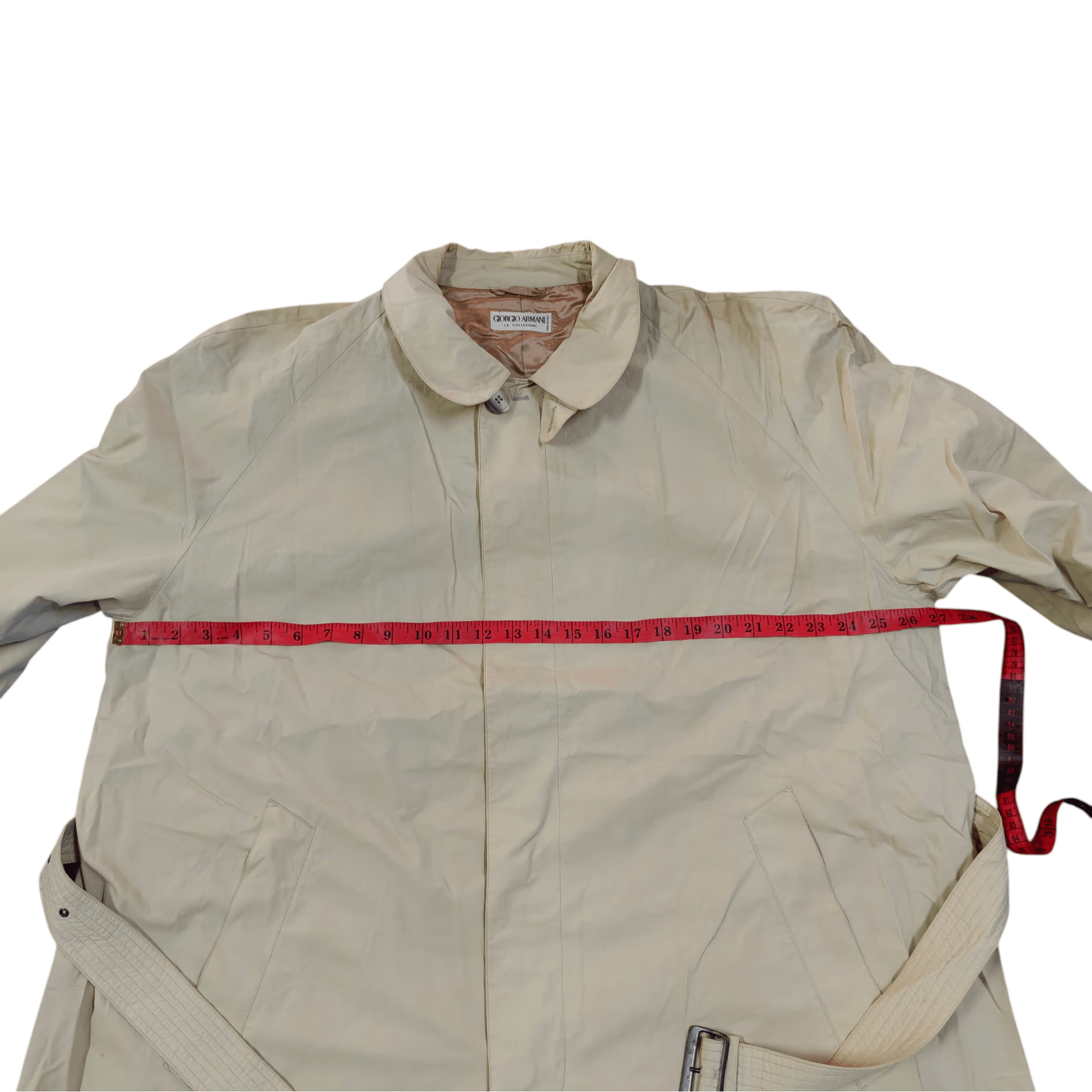 Giorgio Armani Vintage Giorgio Armani Trench Coat with Belt Size US M / EU 48-50 / 2 - 17 Thumbnail