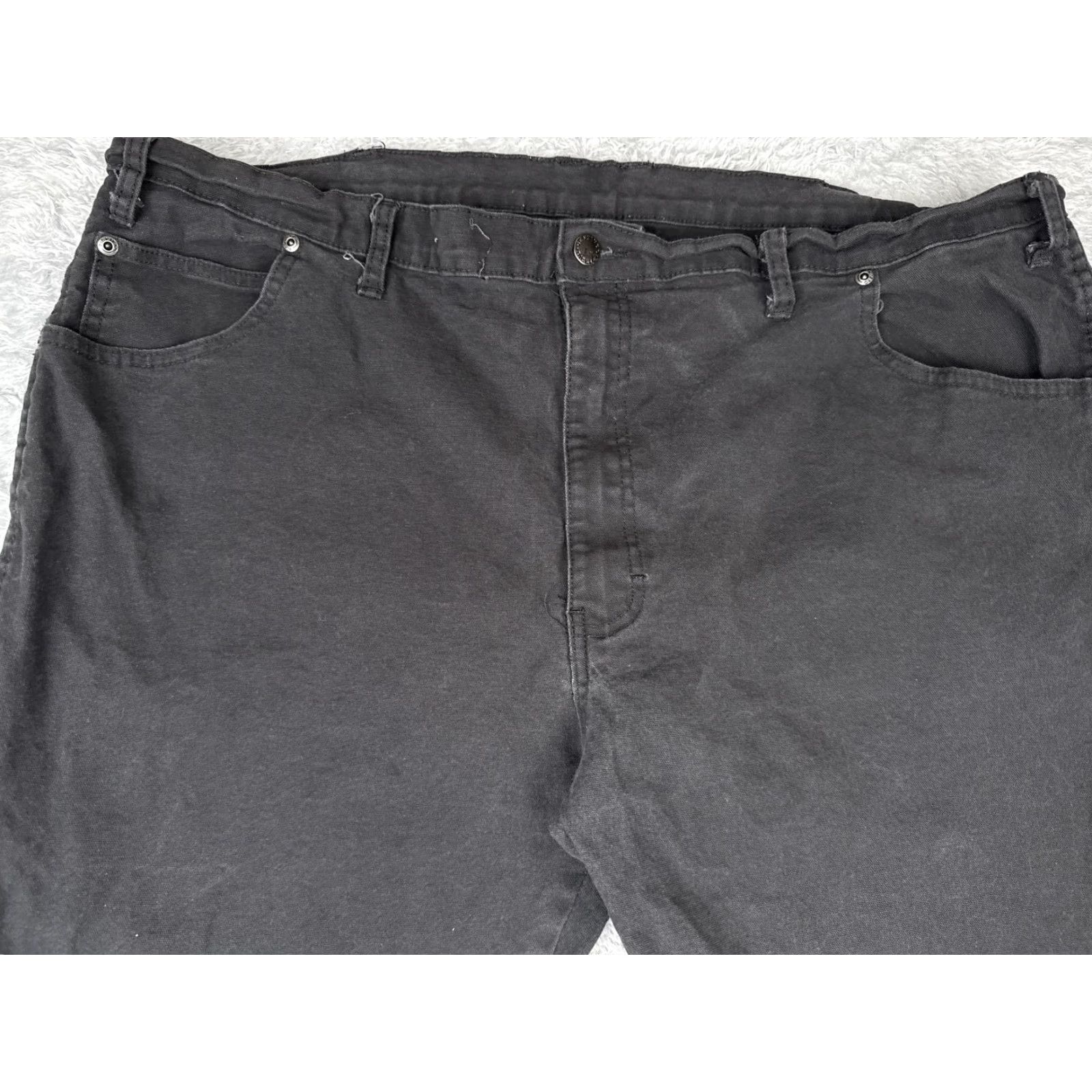 Dickies Dickies Carpenter Jeans Men 44x32 Black Straight Leg Flex Pants Hammer Loop Work Jeans Mens Size US 44 / EU 60 - 4 Thumbnail
