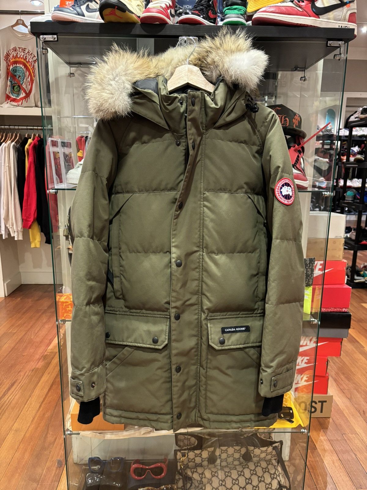 Canada Goose Canada goose Emory Down Parka Jacket Khaki with fur Grailed