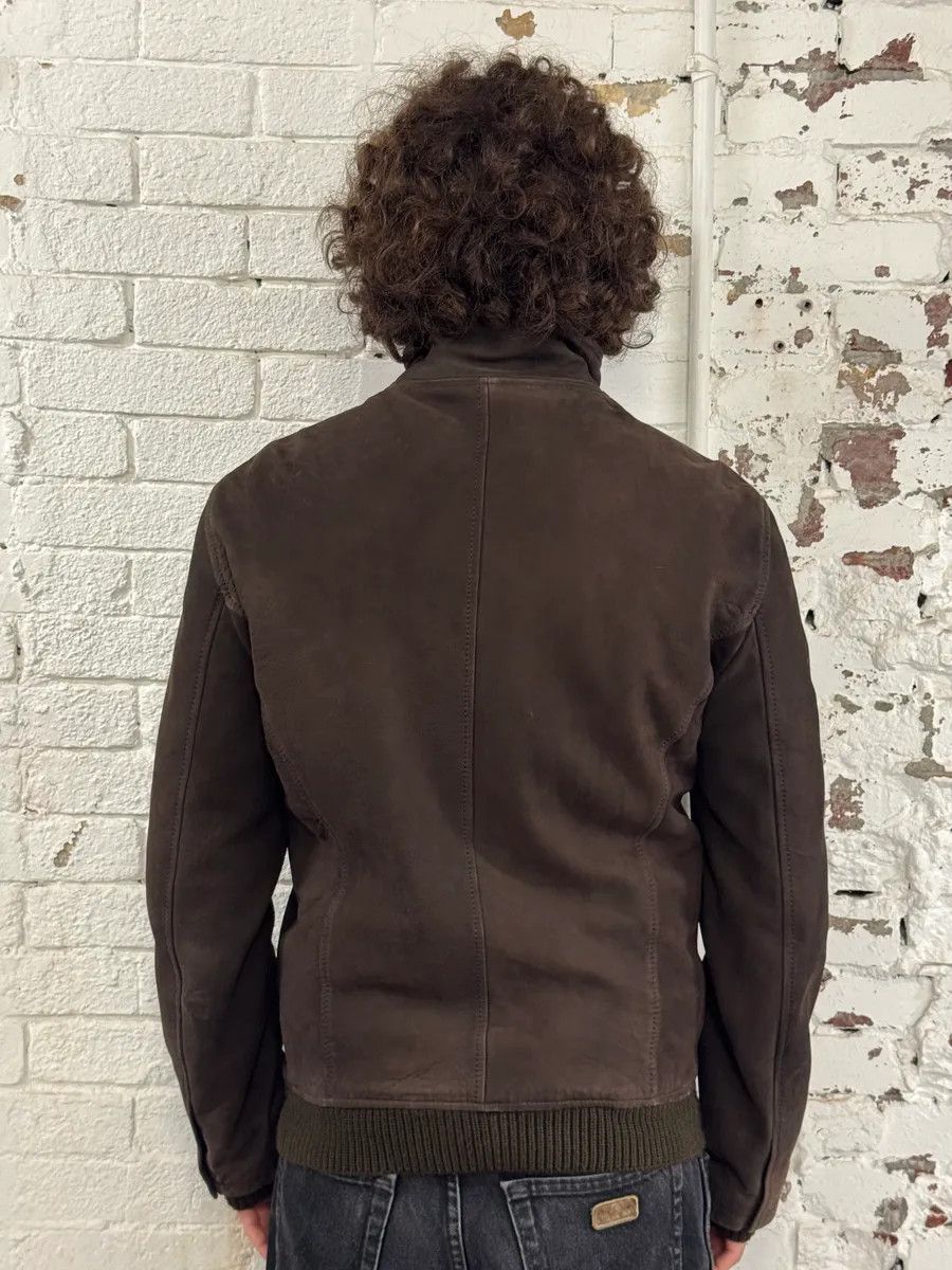 Emporio Armani AW2012 Emporio Armani Brown Leather Jacket Size US L / EU 52-54 / 3 - 3 Thumbnail