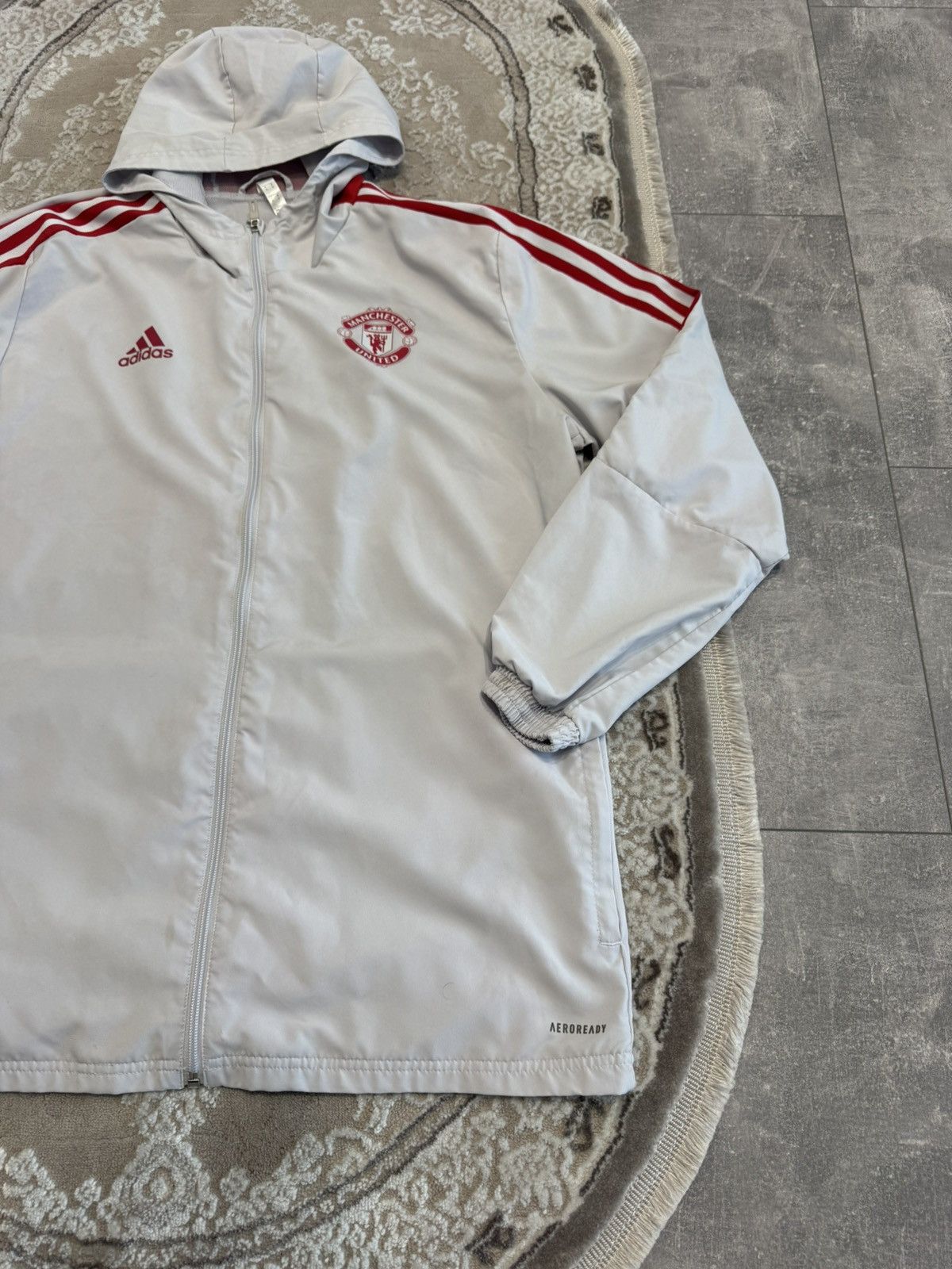 Adidas Adidas Manchester United Jacket Rain Coat Size US XL / EU 56 / 4 - 2 Thumbnail