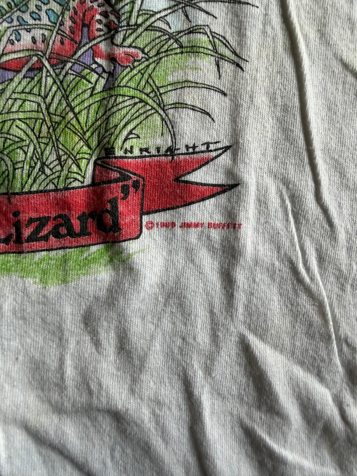 Jimmy Choo Vintage 1989 Jimmy Buffett Corona Lizard Crew Tee Sz L Size US L / EU 52-54 / 3 - 4 Thumbnail
