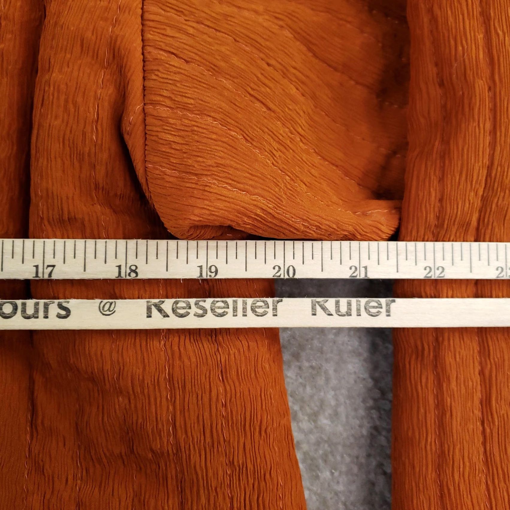 Vintage KISS OF THE WOLF Jacket Coat Womens XS Orange Quilted Lined Pockets Button Collared Mid-Length Size XS / US 0-2 / IT 36-38 - 3 Thumbnail