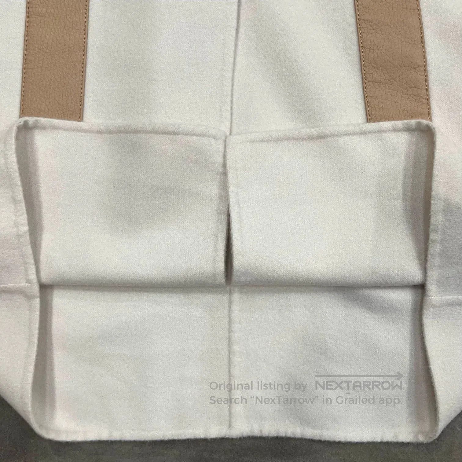 Hermes Hermes Beige Leather Trim Cashmere Coat. Size US XS / EU 42 / 0 - 7 Thumbnail