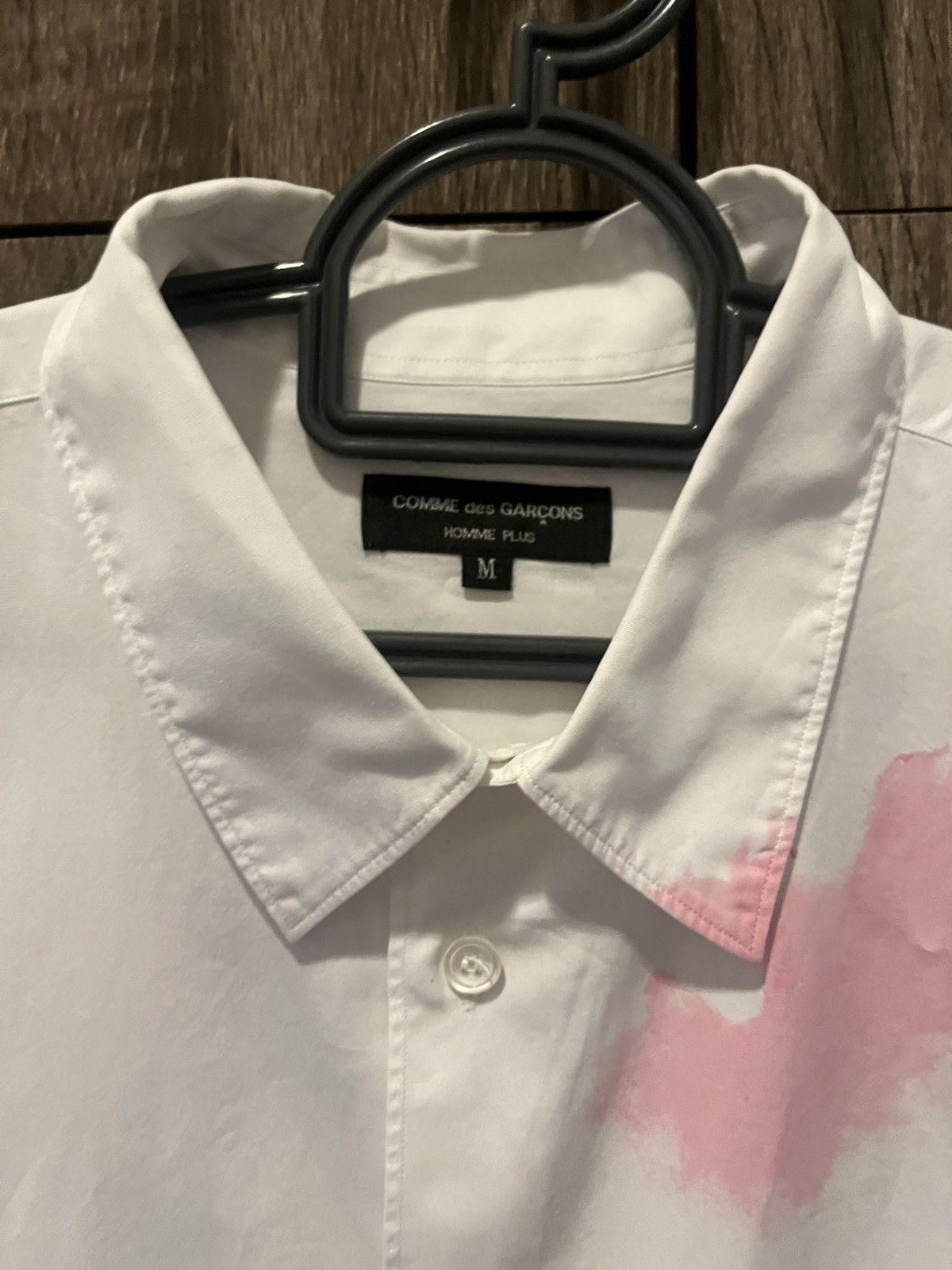 Comme des Garcons Homme Plus COMME des GARÇONS HOMME PLUS – Painted Cotton Shirt Size US M / EU 48-50 / 2 - 2 Thumbnail