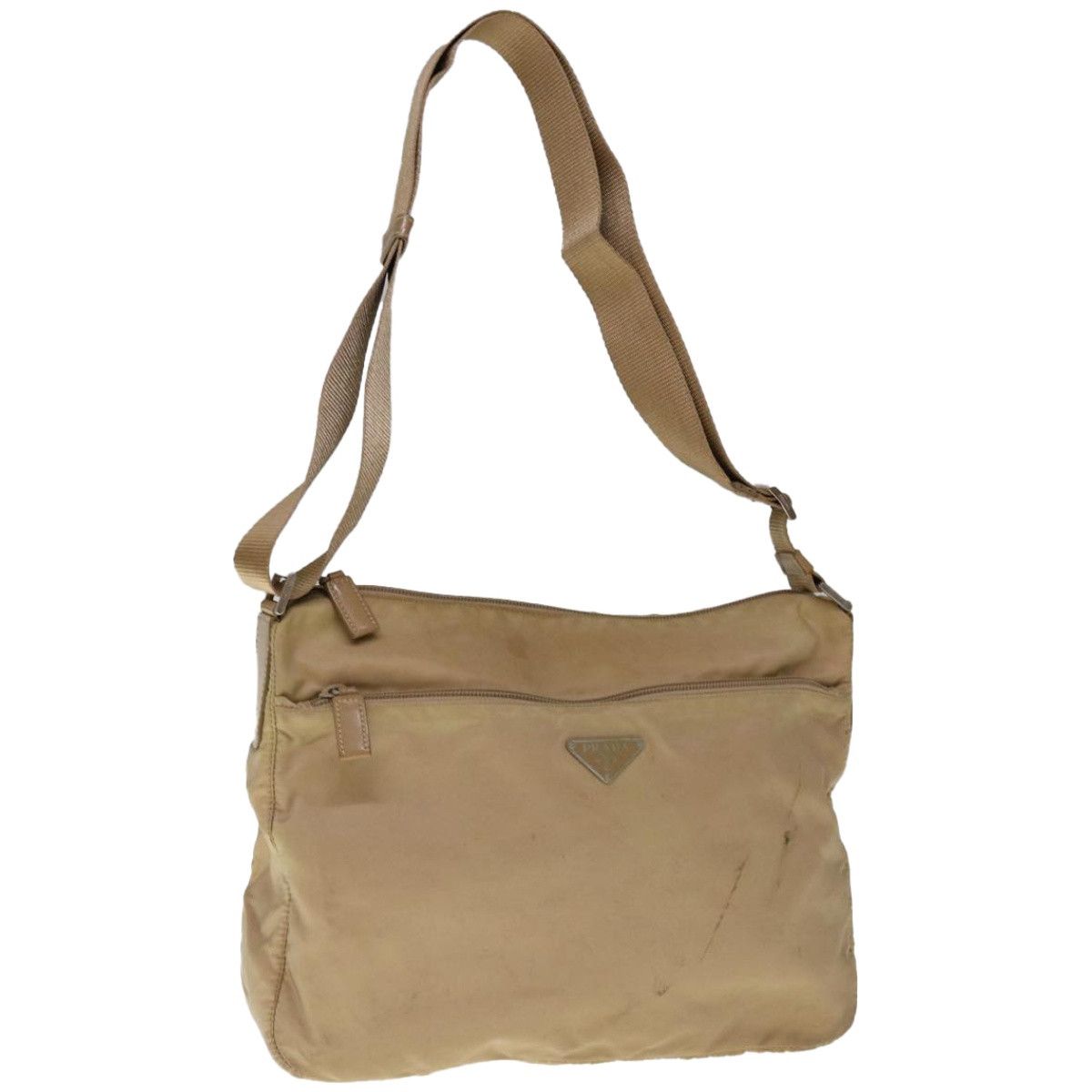 Prada Beige Synthetic Shoulder Bag (Pre-Owned) Size ONE SIZE - 1 Thumbnail