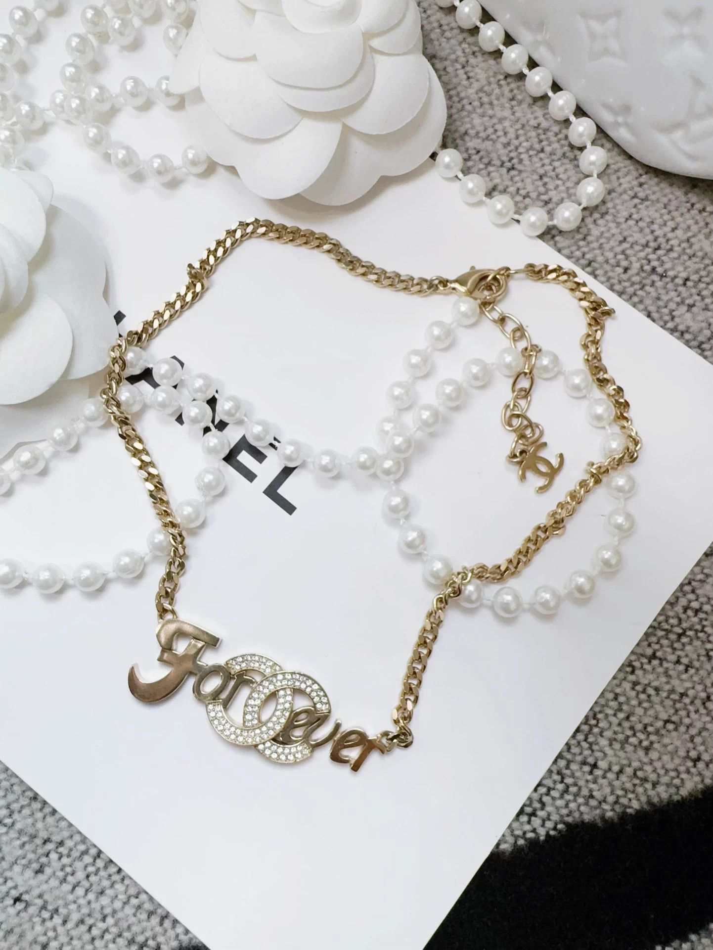 Chanel Chanel 21S Runway Forever Letter Necklace New Size ONE SIZE - 2 Thumbnail