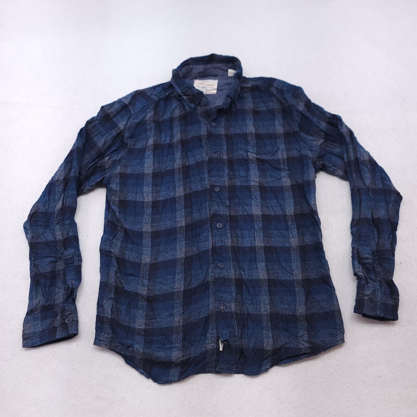 Weatherproof Weatherproof Gingham Flannel Shirt Mens Size Large L Blue Size US L / EU 52-54 / 3 - 2 Thumbnail