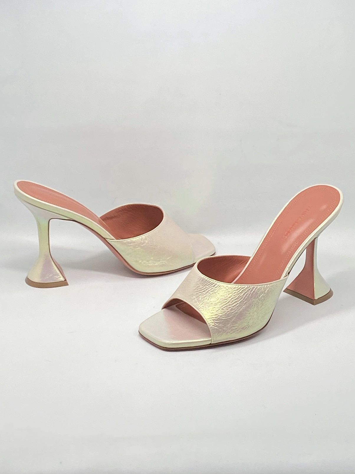 Amina Muaddi Amina Muaddi Lupita Holographic Leather Mule size 39 Size US 9 / IT 39 - 7 Thumbnail
