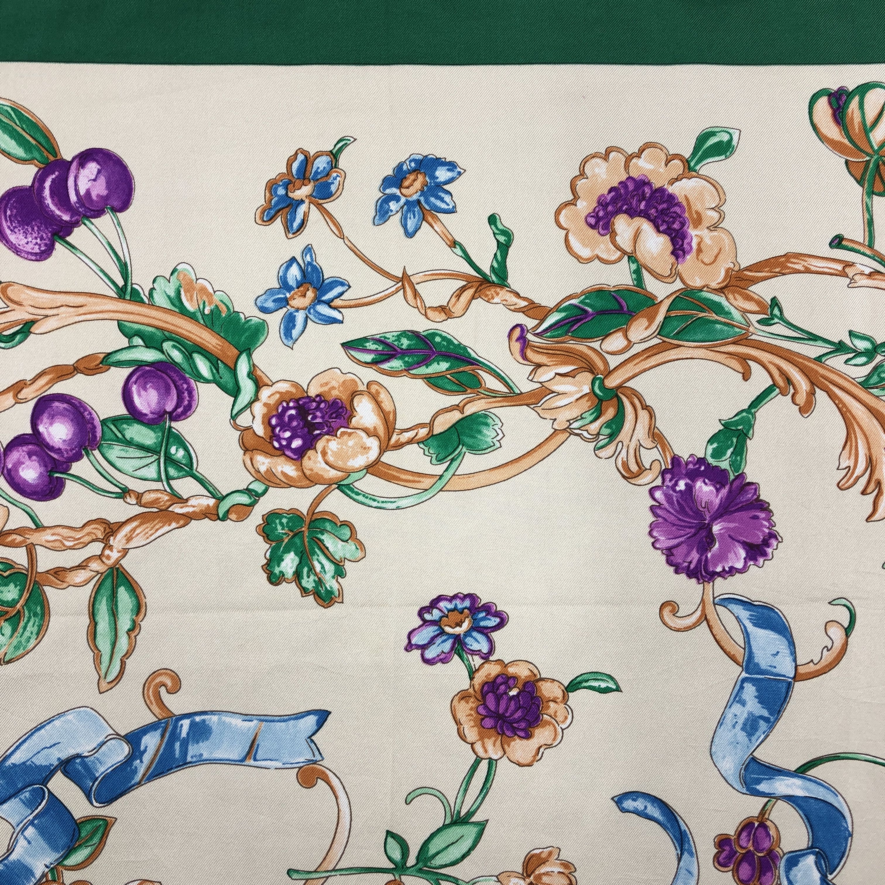 Courreges × Vintage Vintage Courreges SILK Scarf Twill Stole Wraps Scarves Size ONE SIZE - 8 Thumbnail