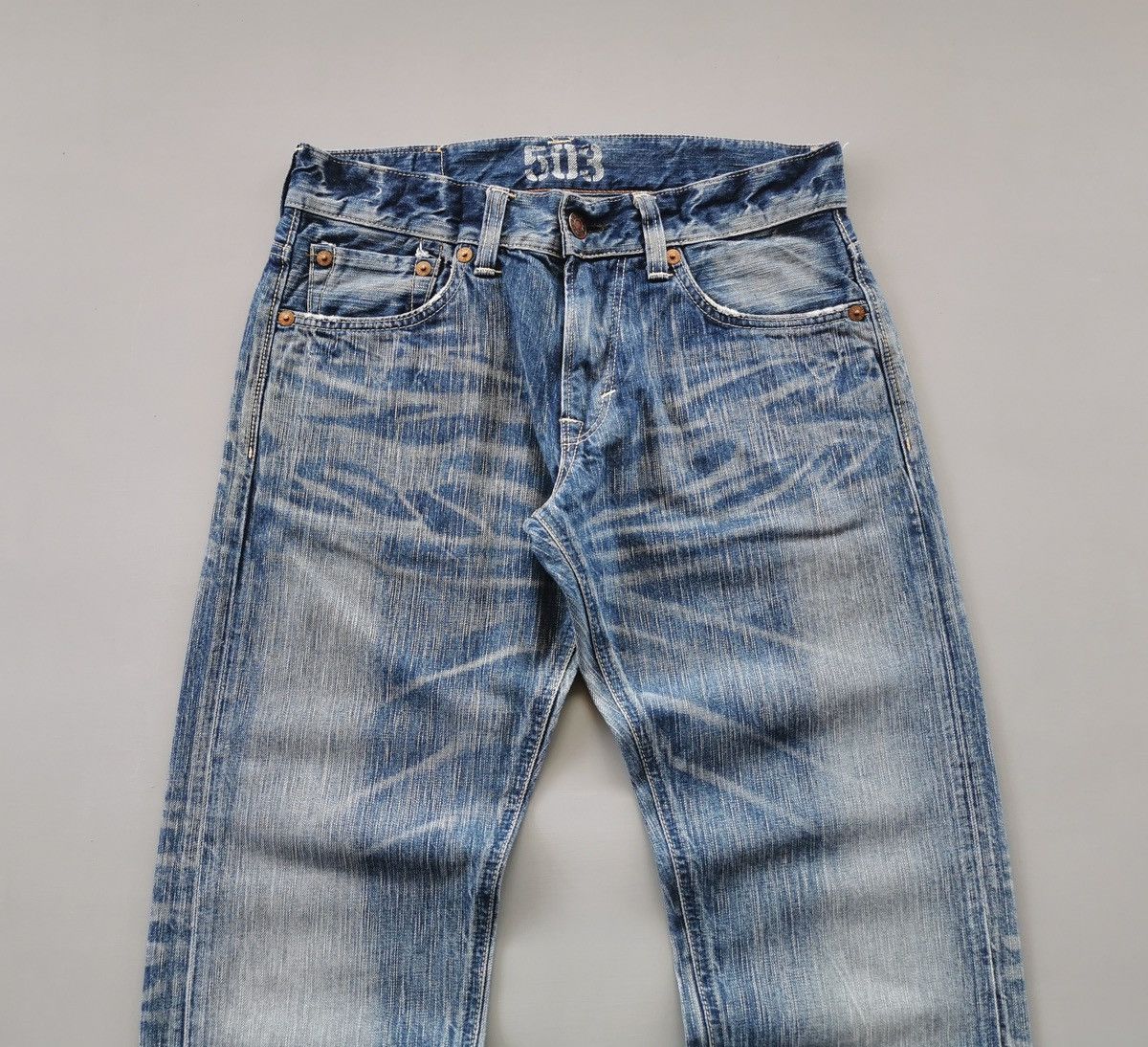 Edwin Edwin 503 blue trip made in japan size 32x32.5 Size US 32 / EU 48 - 2 Thumbnail
