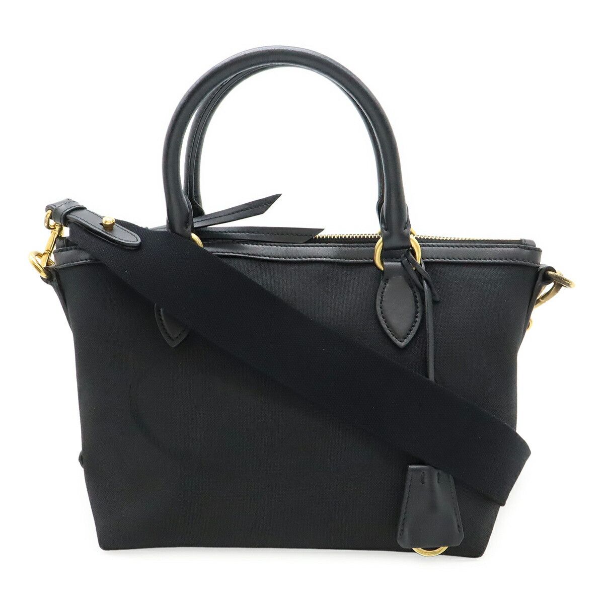 Prada Prada Prada 1BA111 Canvas Leather 2way Handbag Canvas Shoulder Bag 1BA111 Size ONE SIZE - 1 Thumbnail