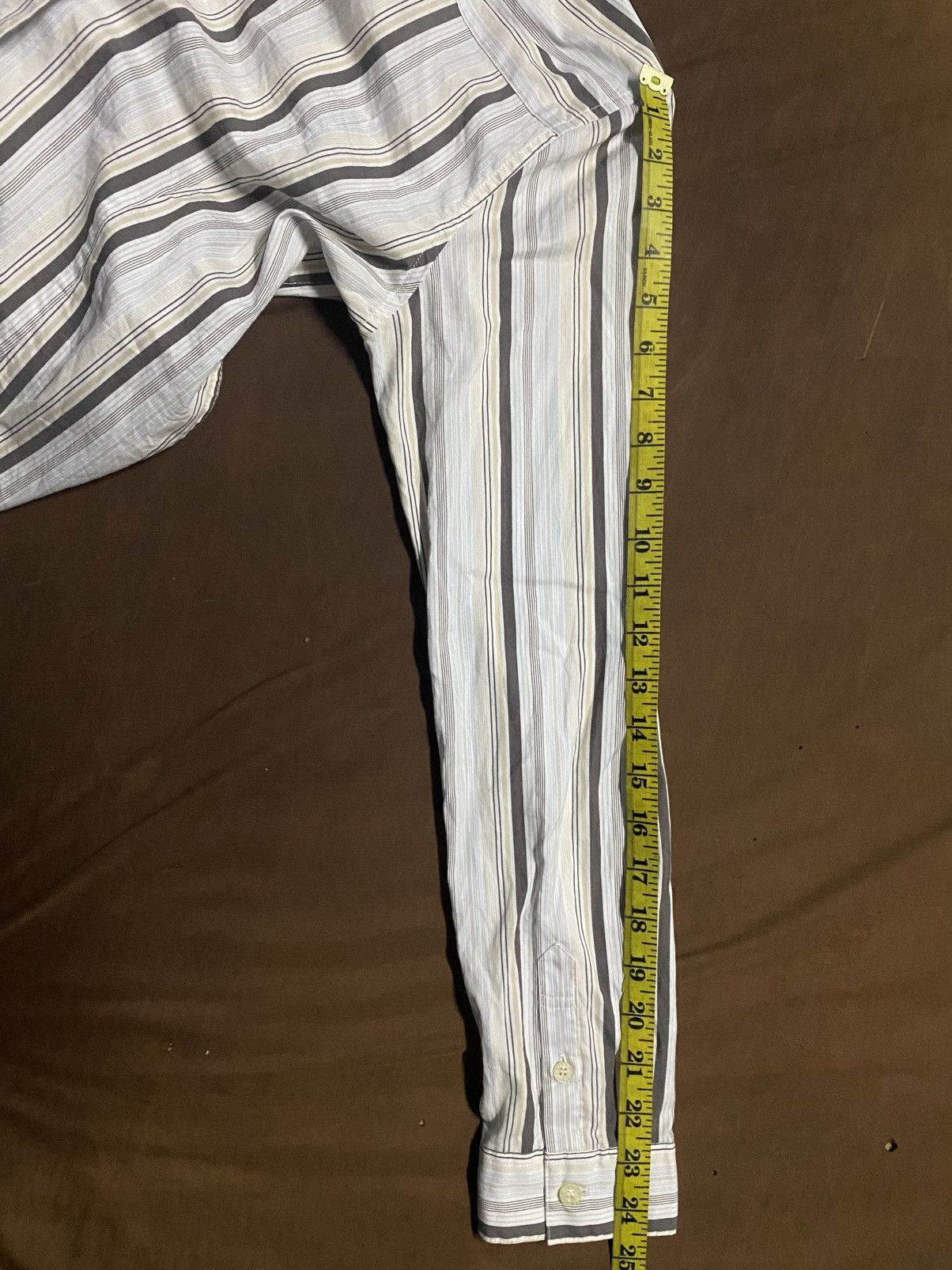 Yohji Yamamoto Ined Yohji Yamamoto Vertical Stripe Shirts Size S / US 4 / IT 40 - 10 Thumbnail