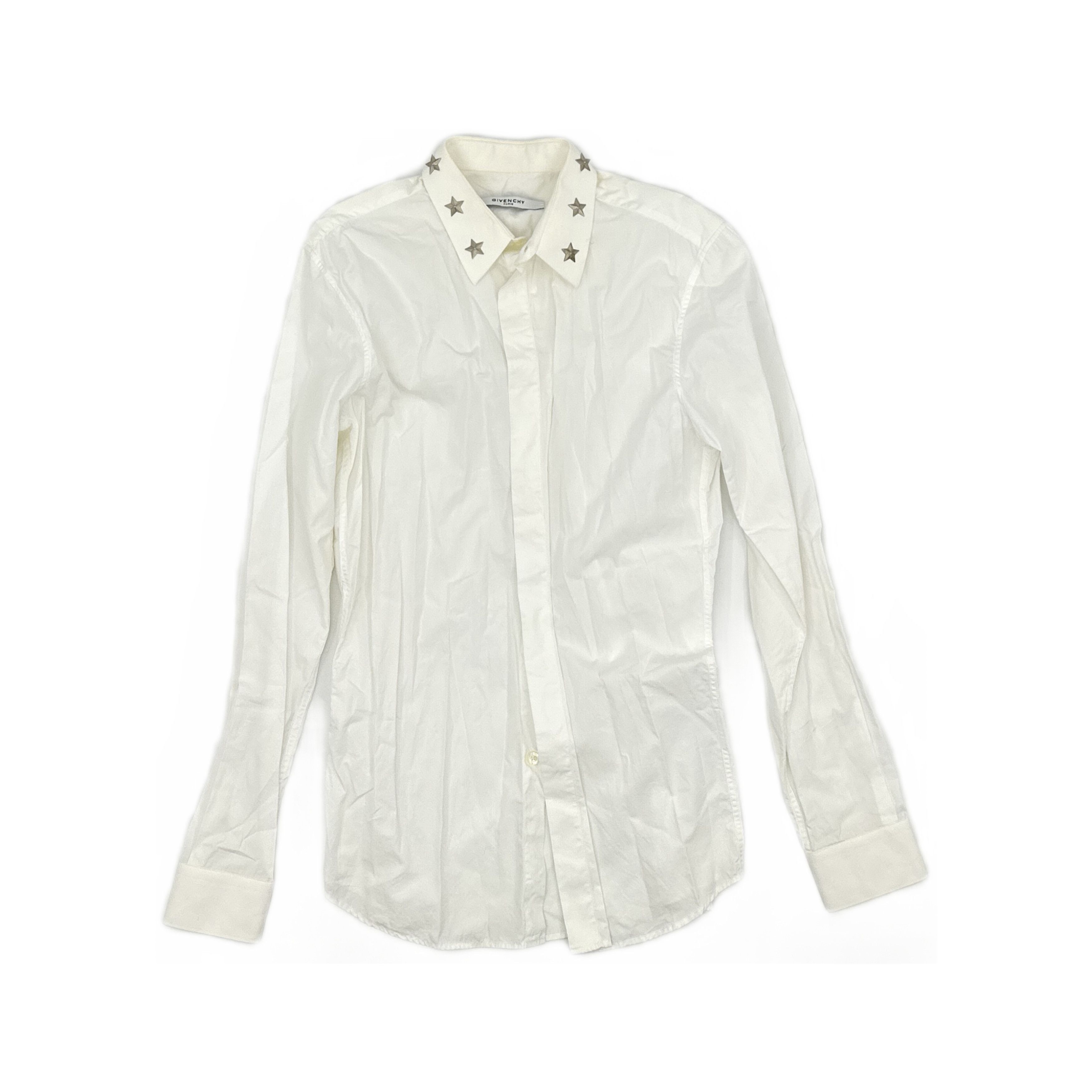 Givenchy Givenchy Star Collar Cotton Shirt Size M Size US M / EU 48-50 / 2 - 1 Thumbnail