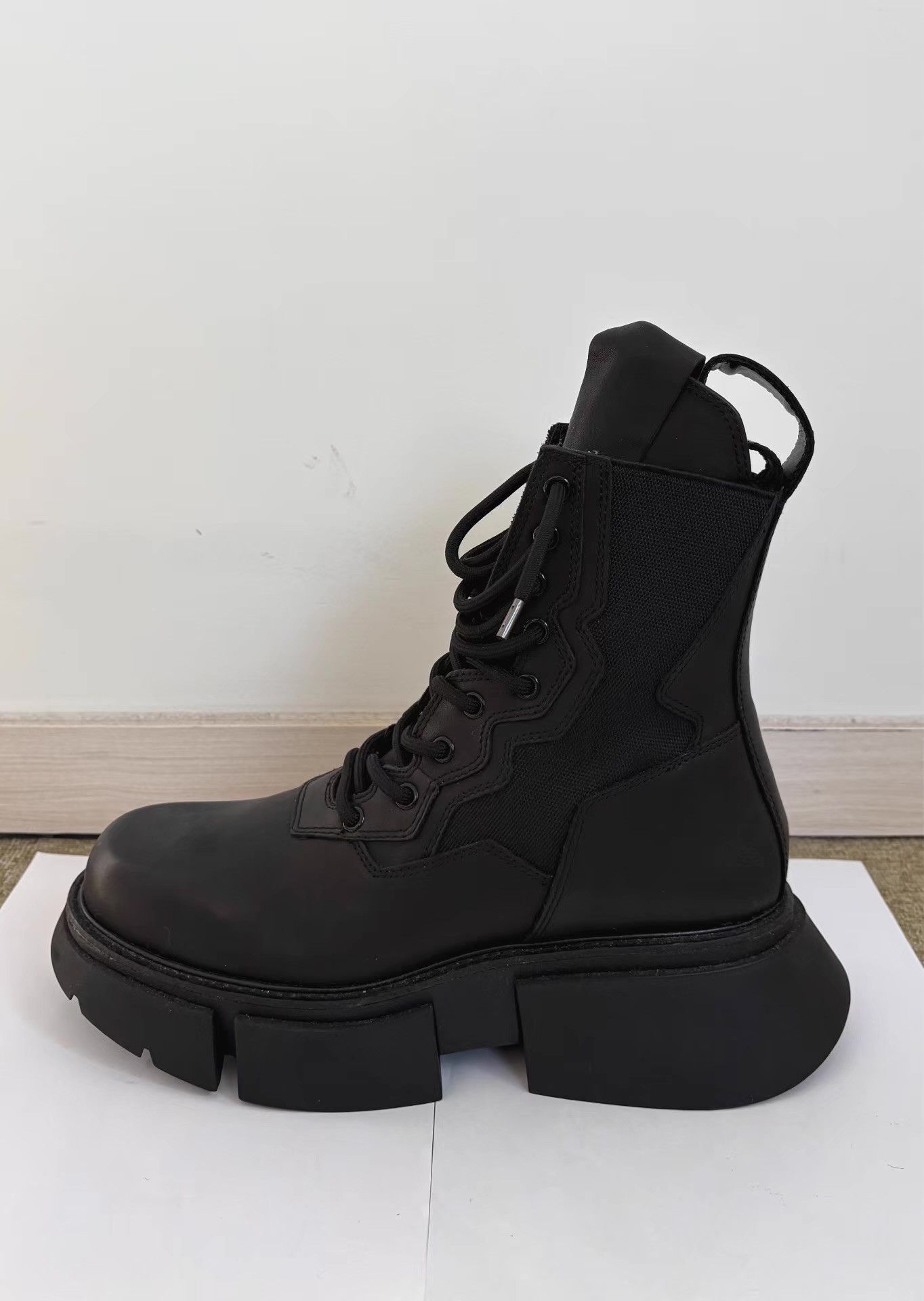 Julius Julius 21FW Men's Paneled Chunky Sole Boots Ｑ21 Size US 8 / EU 41 - 6 Thumbnail