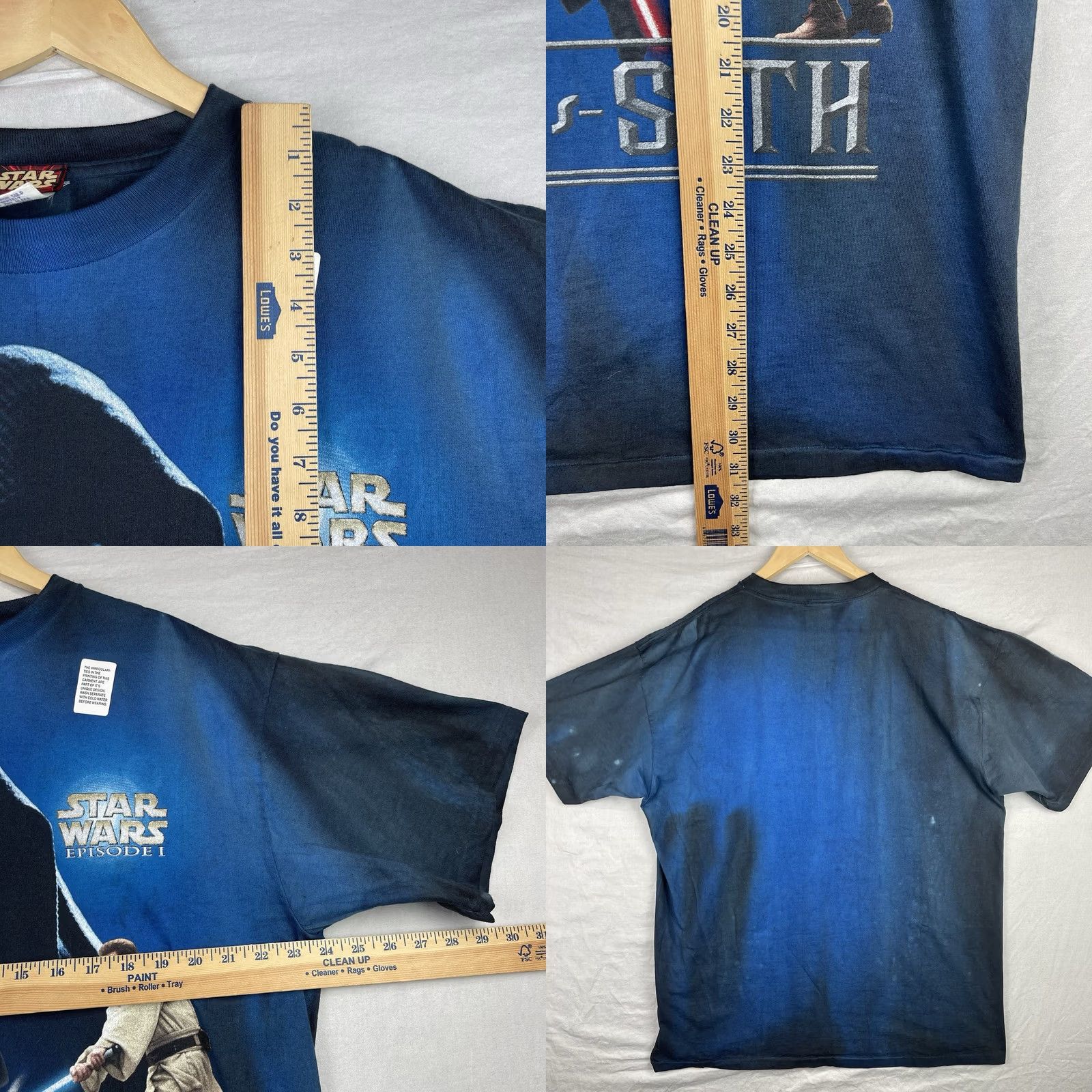 Star Wars VINTAGE Star Wars Shirt Mens XL Jedi vs Sith Tie Dye Episode 1 Tee Size US XL / EU 56 / 4 - 8 Thumbnail