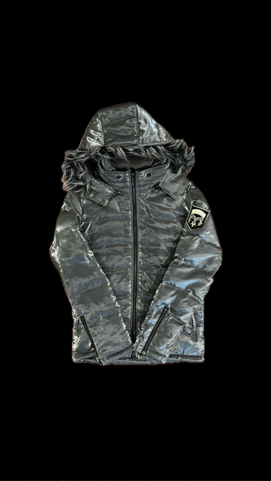 Japanese Brand MIDAS SHINY PUFFER JACKET SILVER | Grailed