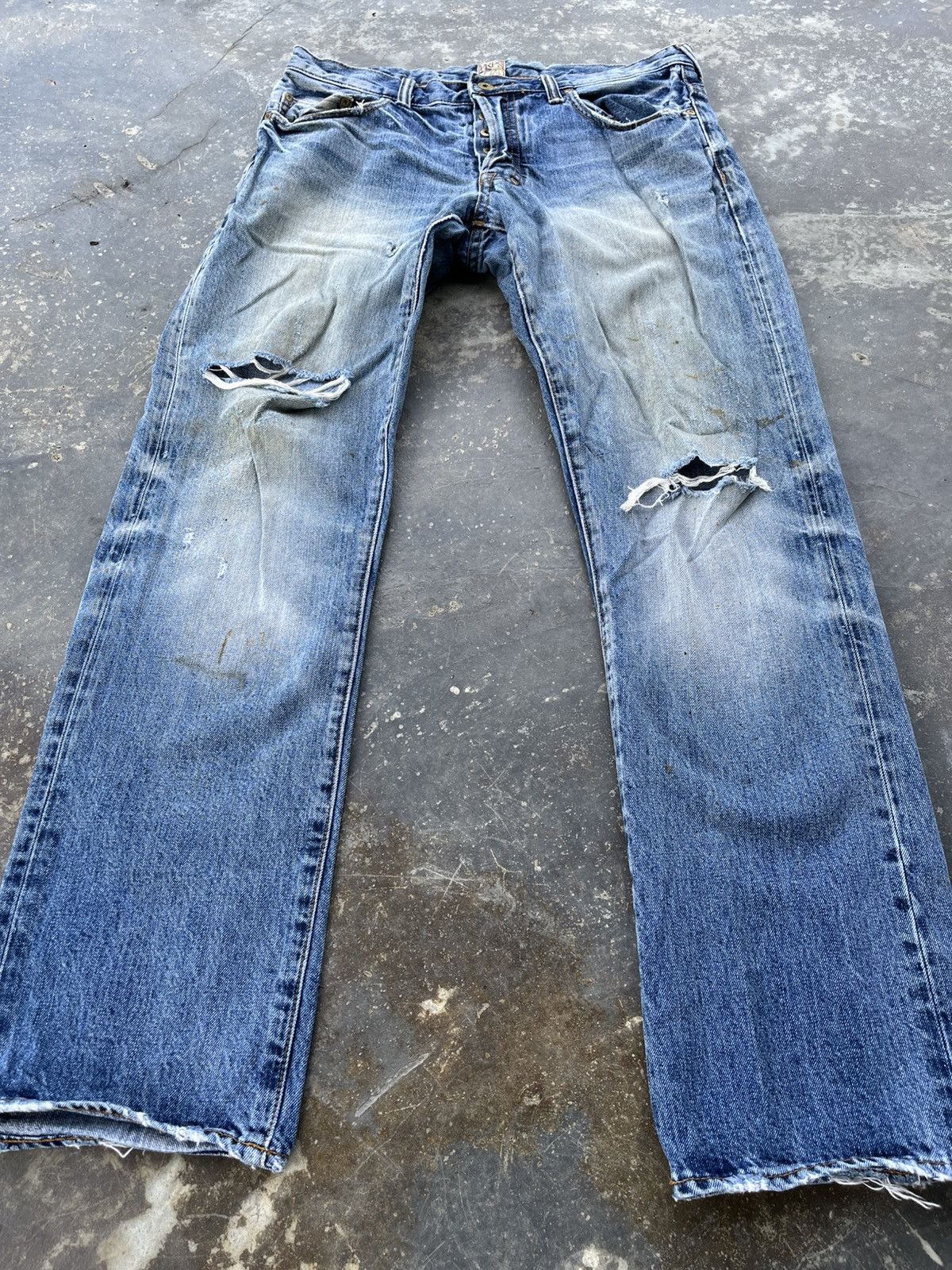 Prps × Vintage Prps Trashed Denim Size US 34 / EU 50 - 15 Thumbnail