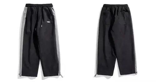 Other 20AW Indigo Union Japan Black Pleuche Patchwork Sweatpants Size US 32 / EU 48 - 2 Thumbnail