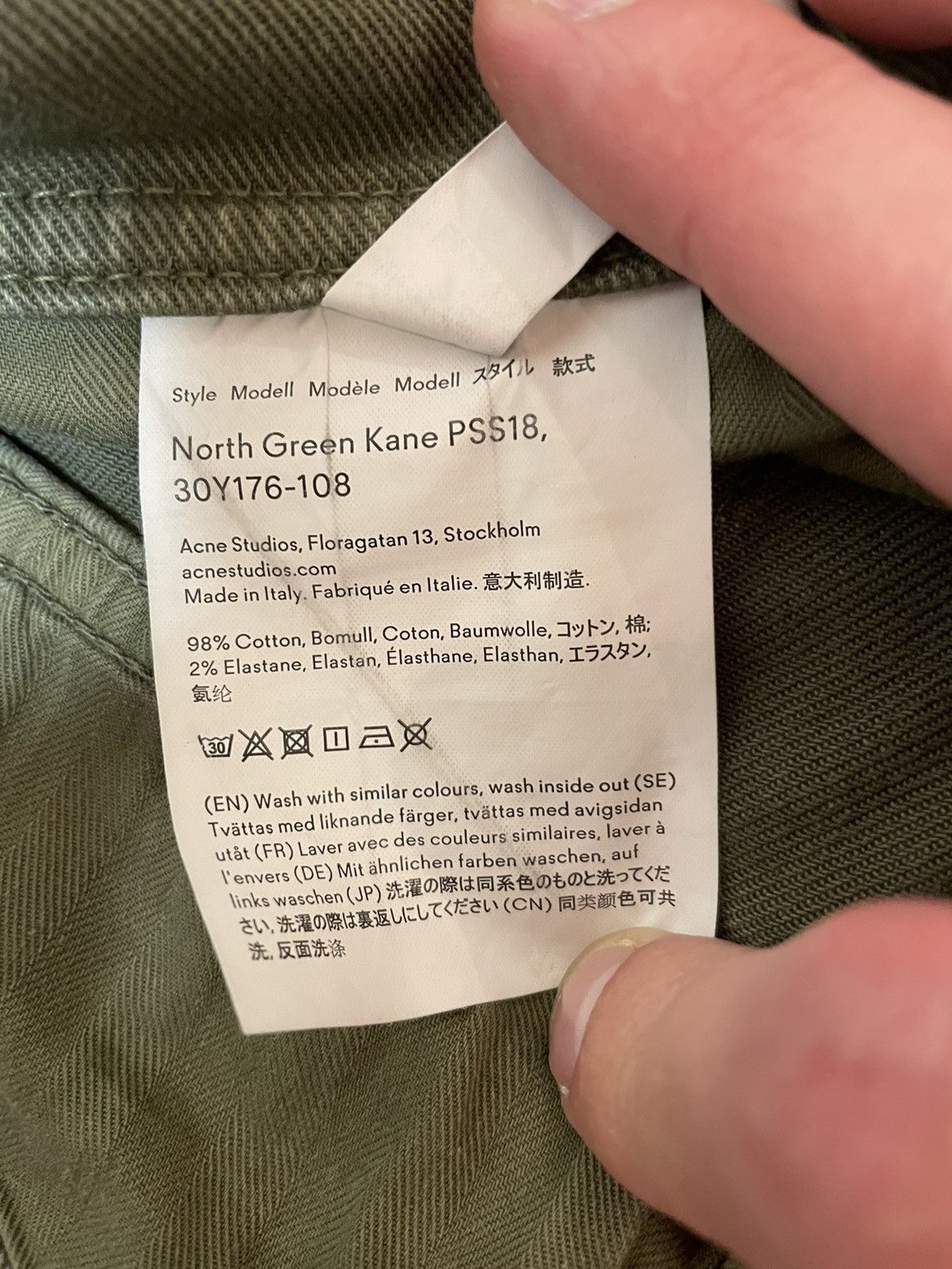 Acne Studios Acne Studios Blå Konst Denim Green Pants Size US 32 / EU 48 - 7 Thumbnail