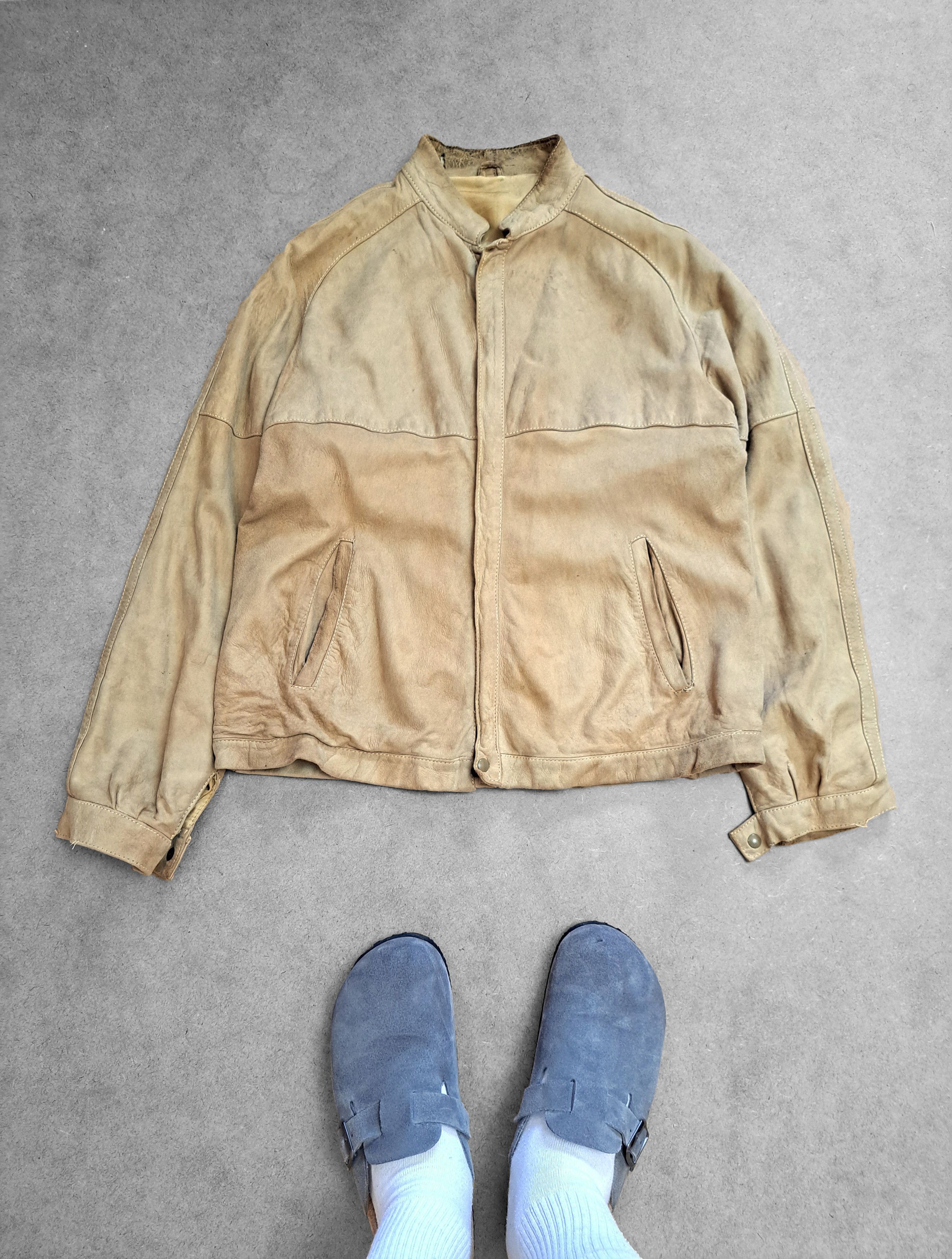 Vintage Fodera Vintage 90s Suede Jacket Size US S / EU 44-46 / 1 - 1 Thumbnail