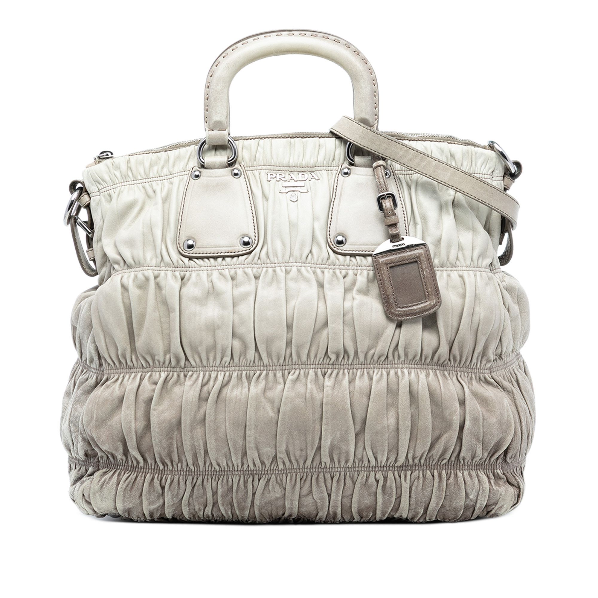 Prada Prada Nappa Gaufre Ombre Satchel Size ONE SIZE - 1 Thumbnail
