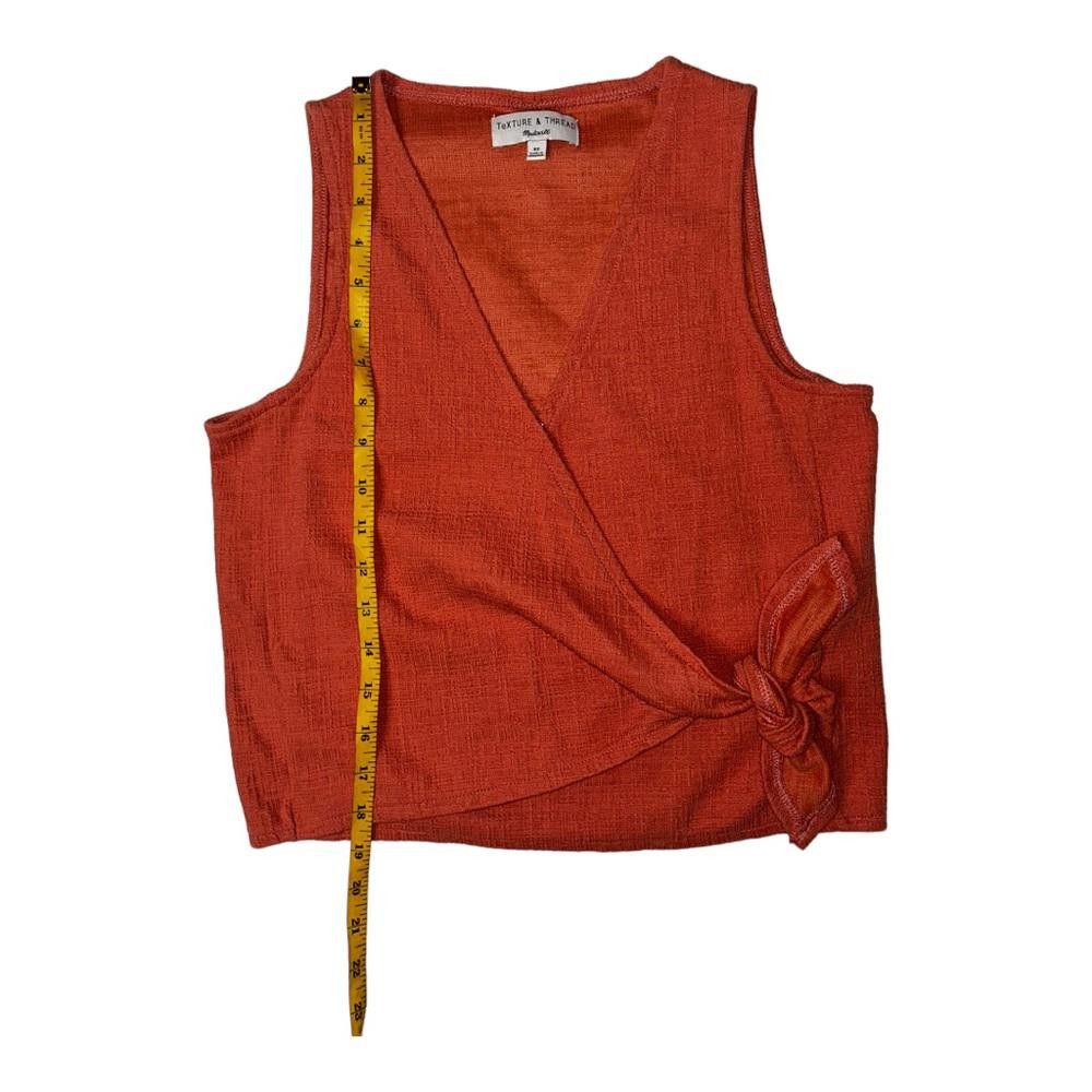 Madewell Madewell l Wrap Tie Sleeveless Tank Top Sweet Dahlia XS Size XS / US 0-2 / IT 36-38 - 4 Thumbnail