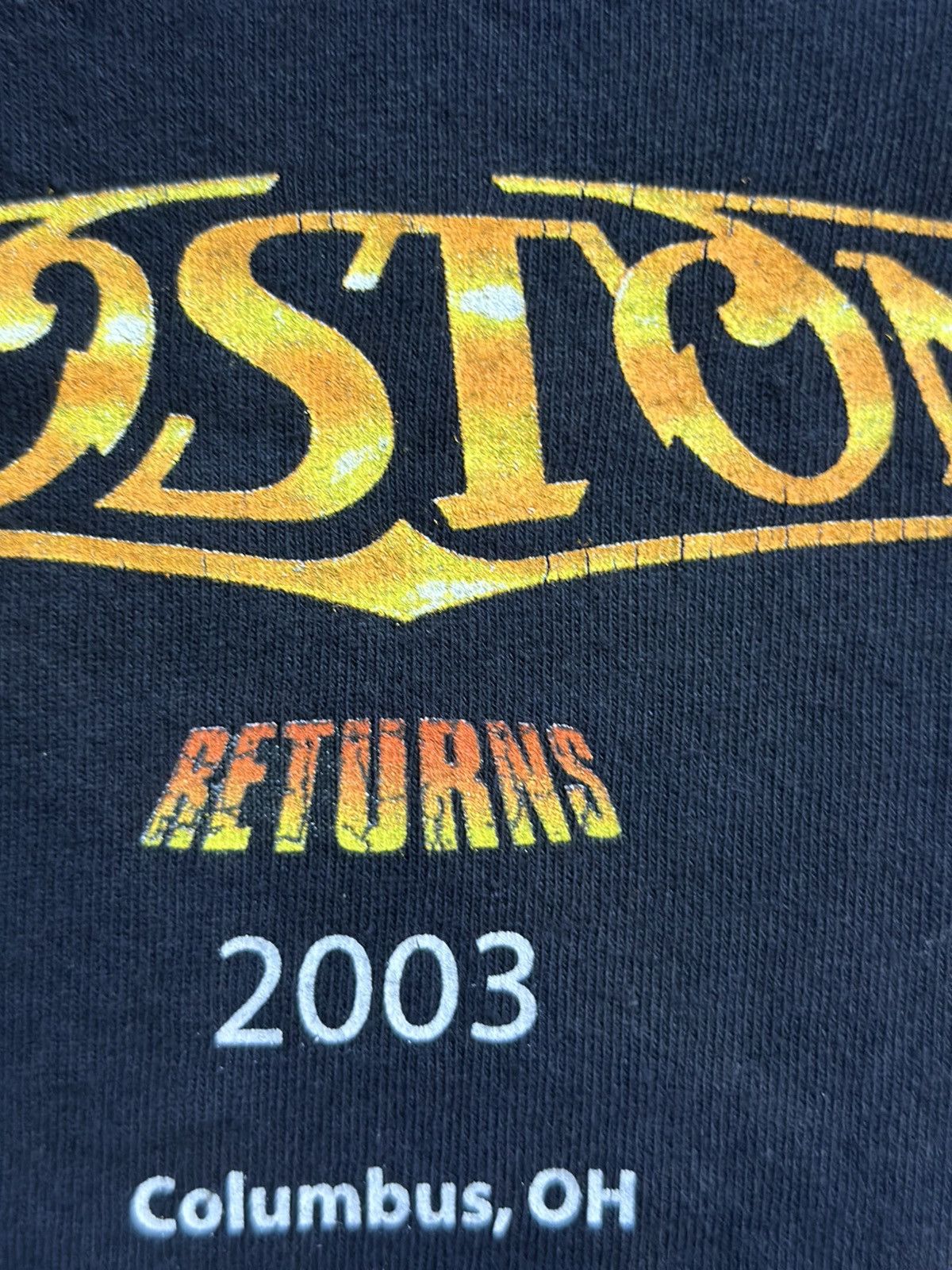 Band Tees × Vintage Thrashed Vintage Boston Band Sun Faded Tee Size US XL / EU 56 / 4 - 9 Thumbnail
