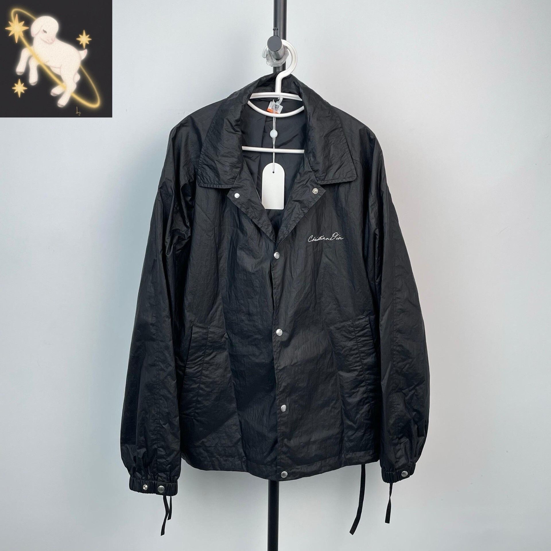 Dior Dior Embroidered Black Light Jacket 24 Men Size US XS / EU 42 / 0 - 1 Thumbnail