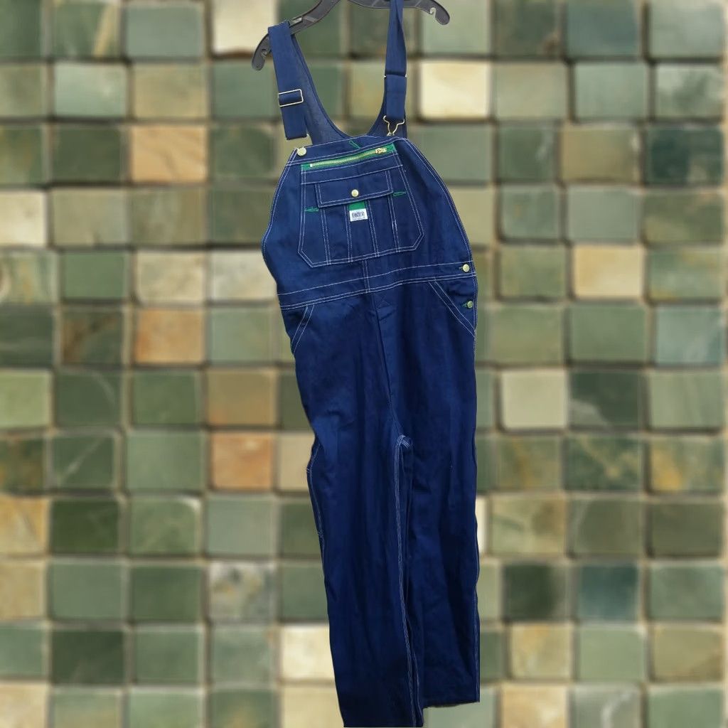 Vintage VINTAGE Liberty Denim Bib Overalls Men 36x32 Blue Button Fly Pockets Carpenter Features Mens Size US 36 / EU 52 - 1 Thumbnail