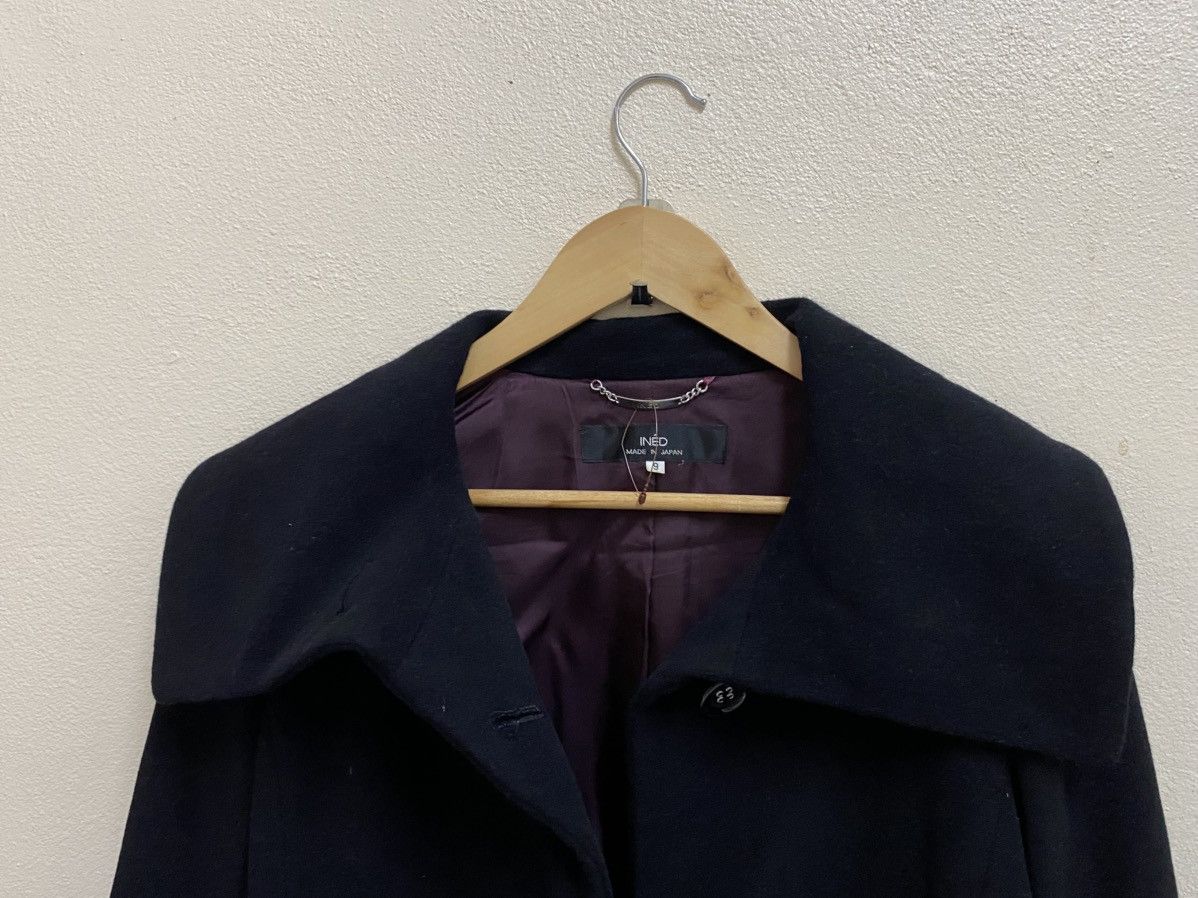 Japanese Brand Ined By Angora Wool Coat Jacket Black Size M / US 6-8 / IT 42-44 - 3 Thumbnail