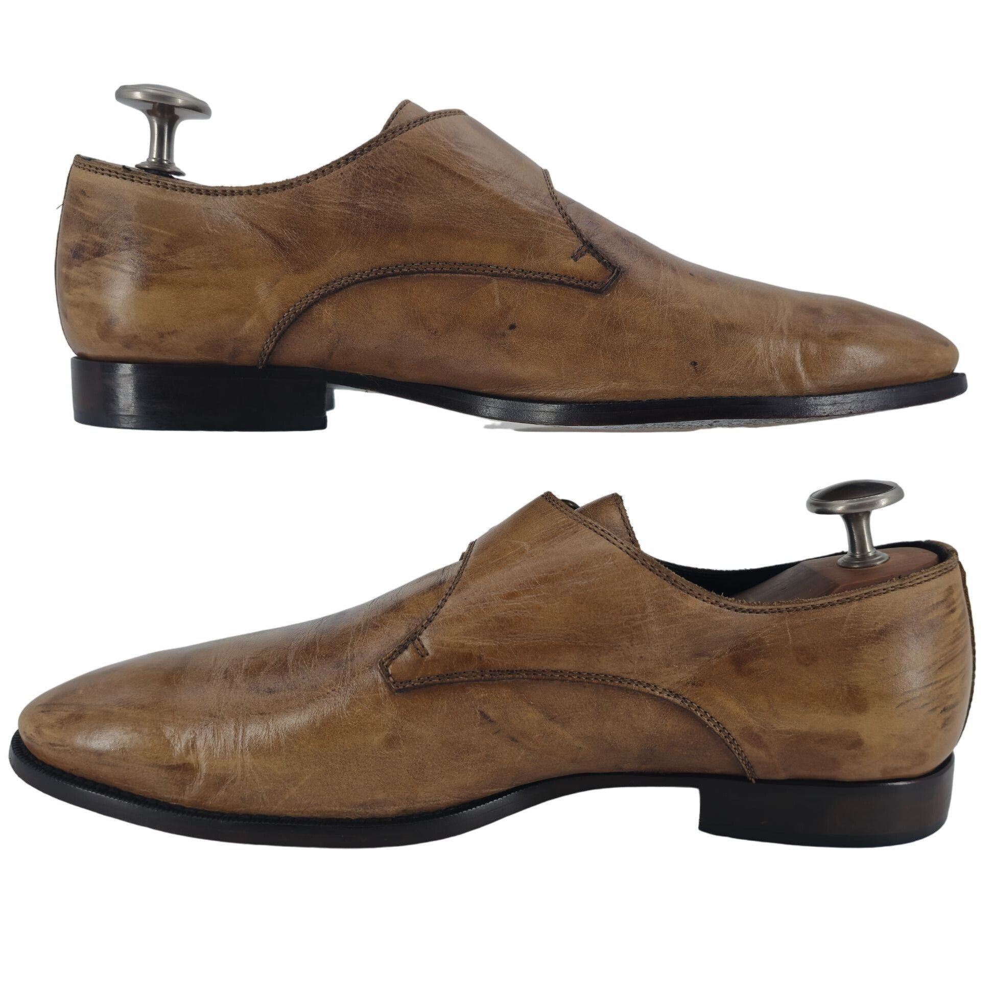 Mauri VINTAGE More by Mauri Italy Dress Shoes Mens 10 Patina Brown Size US 10 / EU 43 - 6 Thumbnail