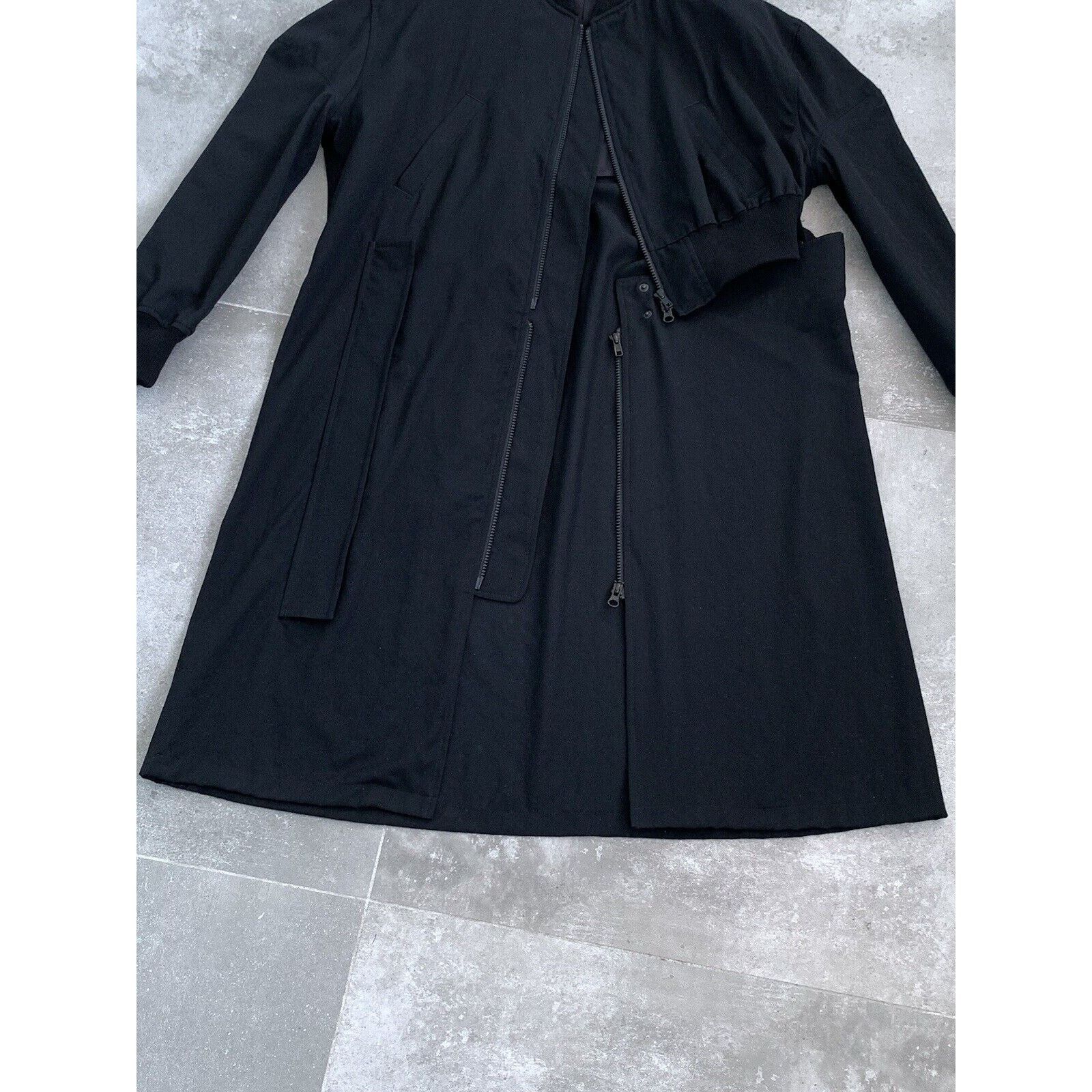Japanese Brand × Yohji Yamamoto Mens B YOHJI YAMOMOTO Unisex Parka Trench Coat Jacket SZ 1 S Size US S / EU 44-46 / 1 - 14 Thumbnail