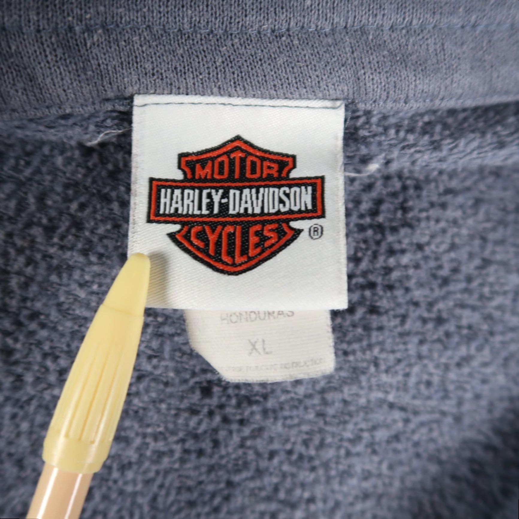 Harley Davidson VINTAGE Harley-Davidson Sweater Long Sleeve 1/4 Zip XL Blue Graphic Logo Mens Pullover Knit Size US XL / EU 56 / 4 - 6 Thumbnail