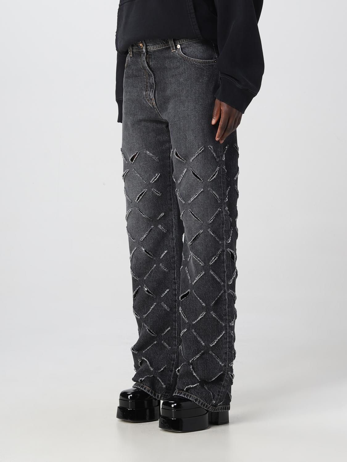 Versace o1y0226 Denim Pant in Dark Gray Size 28" / US 6 / IT 42 - 4 Thumbnail