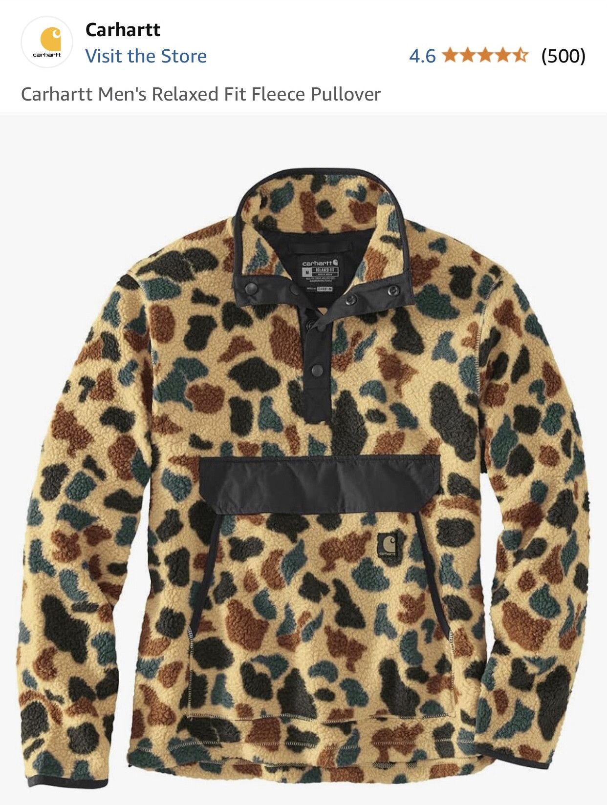Carhartt × Vintage Carhartt Duck Camo Fleece Size US S / EU 44-46 / 1 - 4 Thumbnail